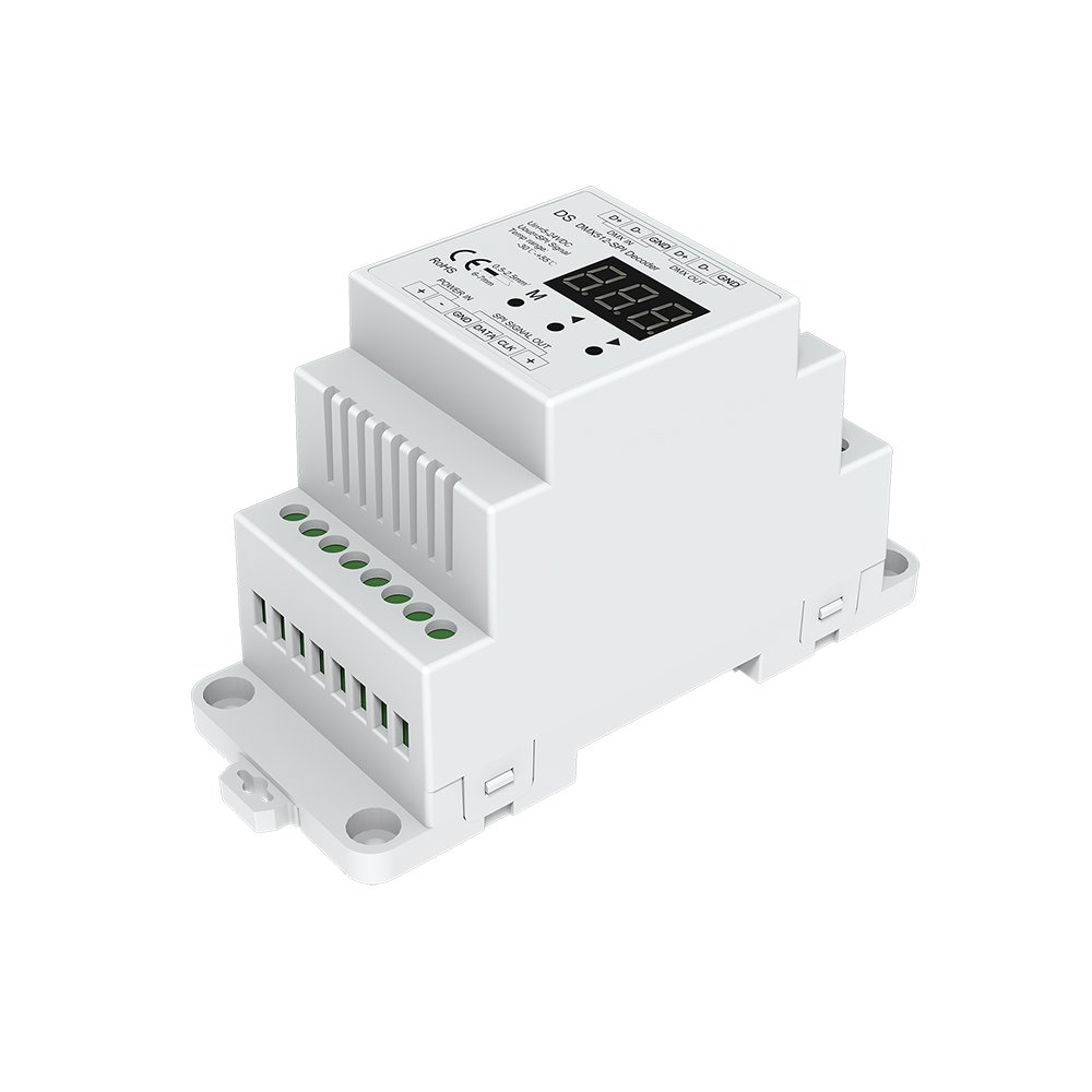 DMX512 to SPI Converter - DMX Decoder SPI Controller for Digital IC LED Strip & Pixel Lights | Compatible with WS2812B, SK6812 | Stage Lighting, Architectural Lighting, DIY Projects