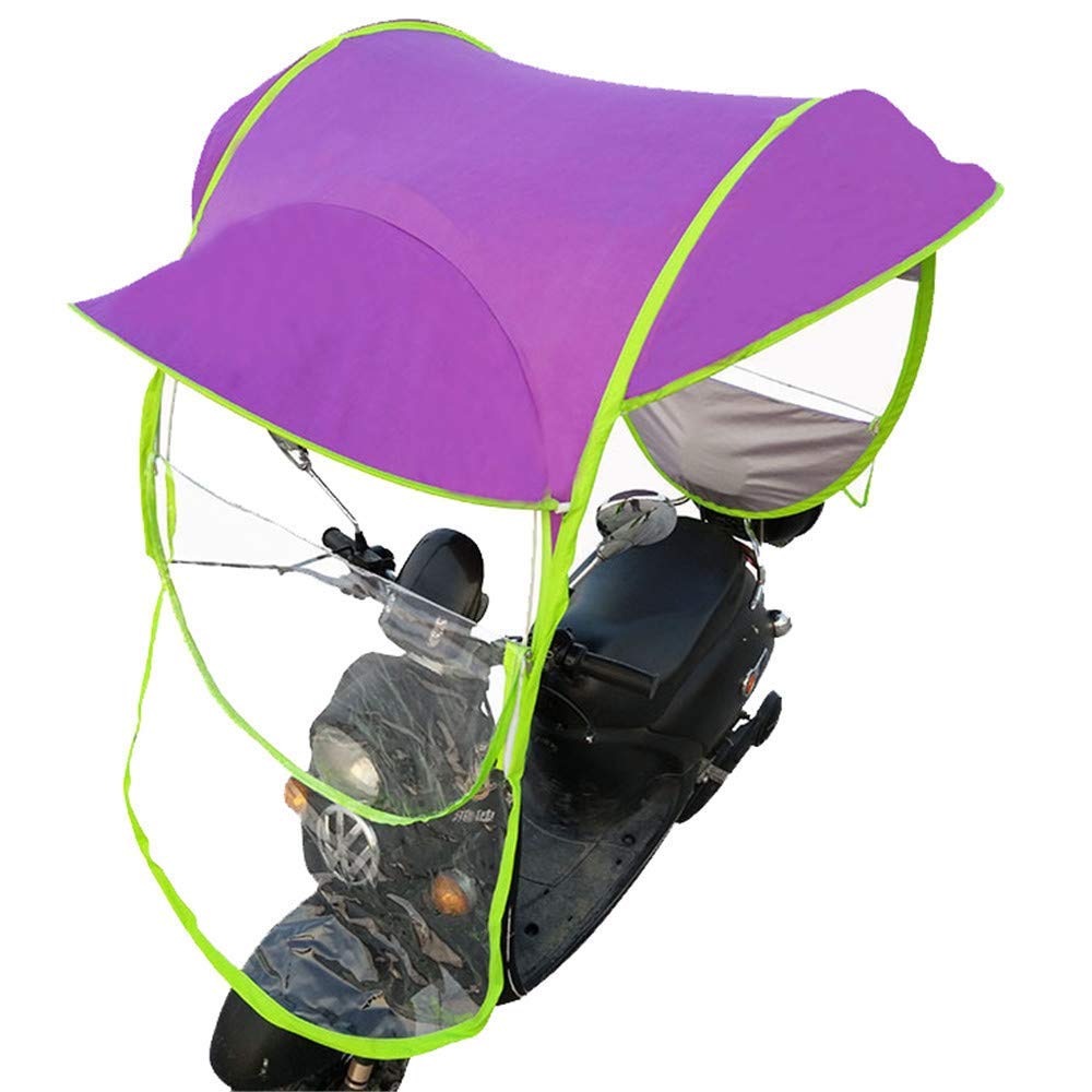 Universal Waterproof Electric Motorcycle Sunshade Cover - Rainproof Canopy for E-Bikes & Scooters - Easy No-Mirror Installation - Perfect for Outdoor Parking & Commuting (Size B/C)