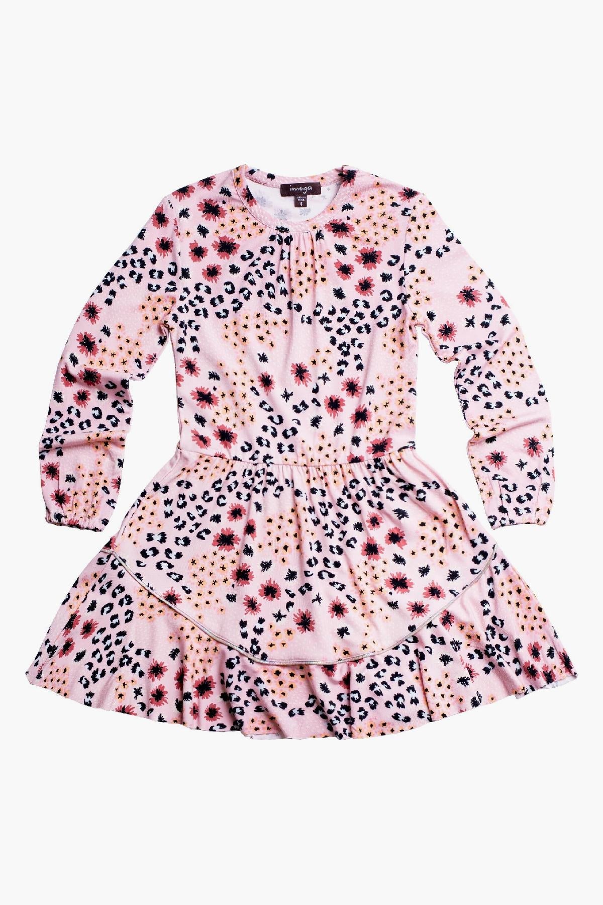 Imoga Paula Floral Girls Dress - Elegant & Comfortable Summer Dress for Toddler Girls | Perfect for Parties, Playdates & Outdoor Activities
