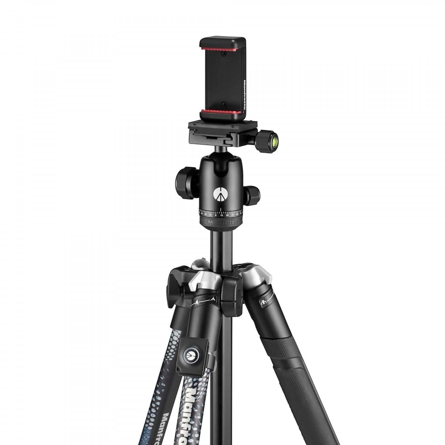 Manfrotto Element MII Aluminum Travel Tripod with Ball Head & Bluetooth - Compact & Lightweight for Smartphones, DSLR, Mirrorless Cameras - Perfect for Photography, Vlogging, Content Creation & Outdoor Adventures