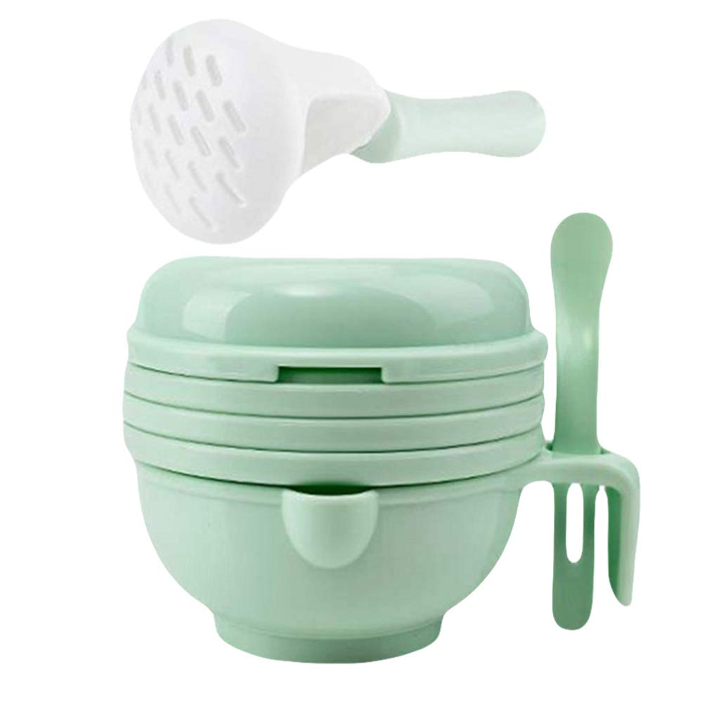 Portable Baby Food Maker & Masher - Mash & Serve Bowl for Fruits & Vegetables - Easy Baby Food Feeder & Ricer Tool - Perfect for Homemade Baby Puree & On-the-Go Feeding