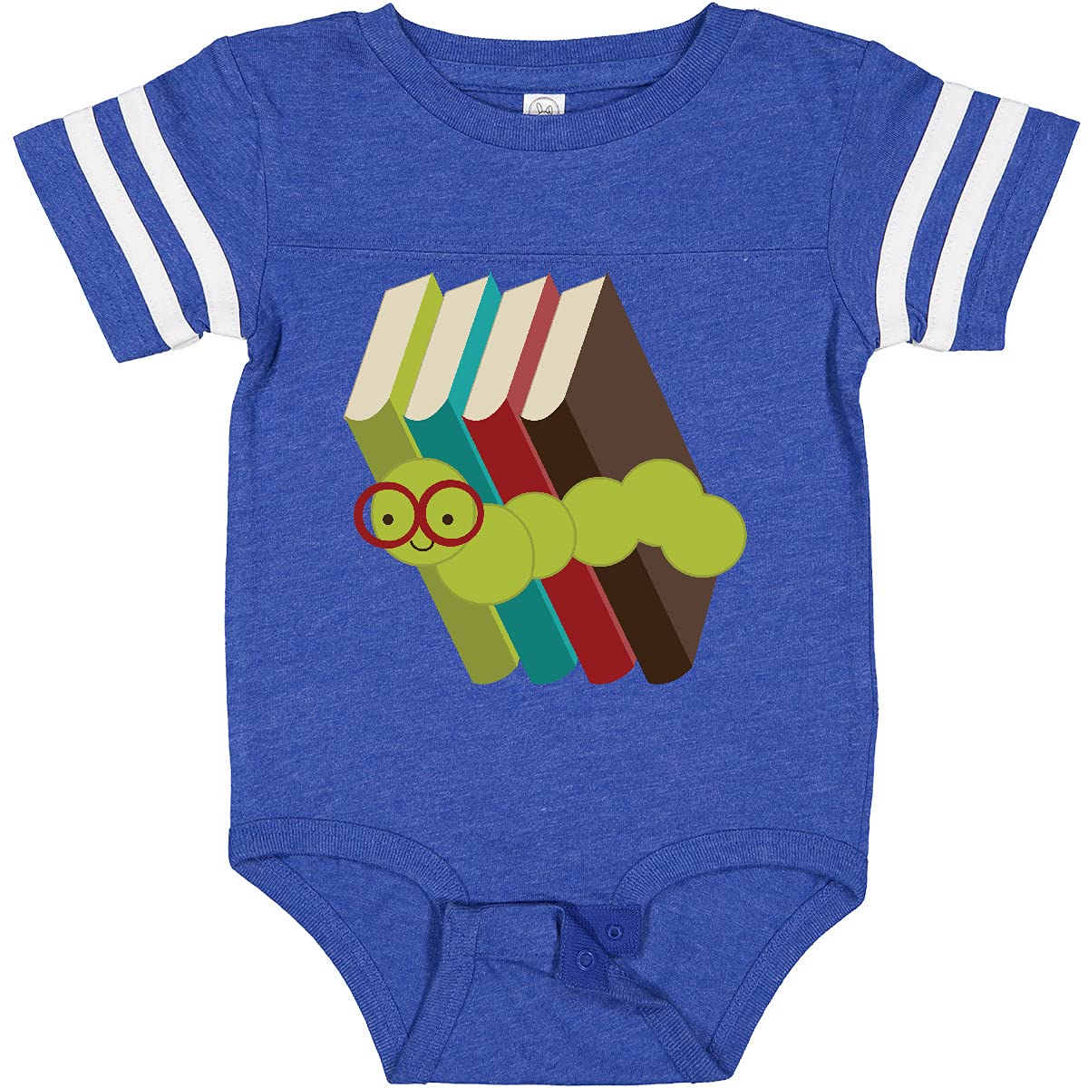 Inktastic Bookworm Books Reading Baby Bodysuit - Cute & Comfortable Infant Onesie for Book Lovers - Perfect Gift for Baby Showers, Birthdays & Library Visits
