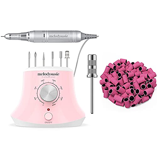 MelodySusie 30000 RPM Professional Nail Drill - High Speed Electric Efile with Low Heat, Low Noise & Vibration | Portable Manicure Tool for Shaping, Buffing, Removing Acrylic & Gel Nails | Perfect for Salon & Home Nail Care