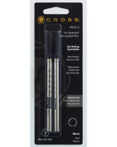 Refillable Cross Selectip Gel Ink Pens - 2 Pack Set for Smooth Writing, Office & School Supplies, Perfect for Note Taking, Journaling & Professional Use