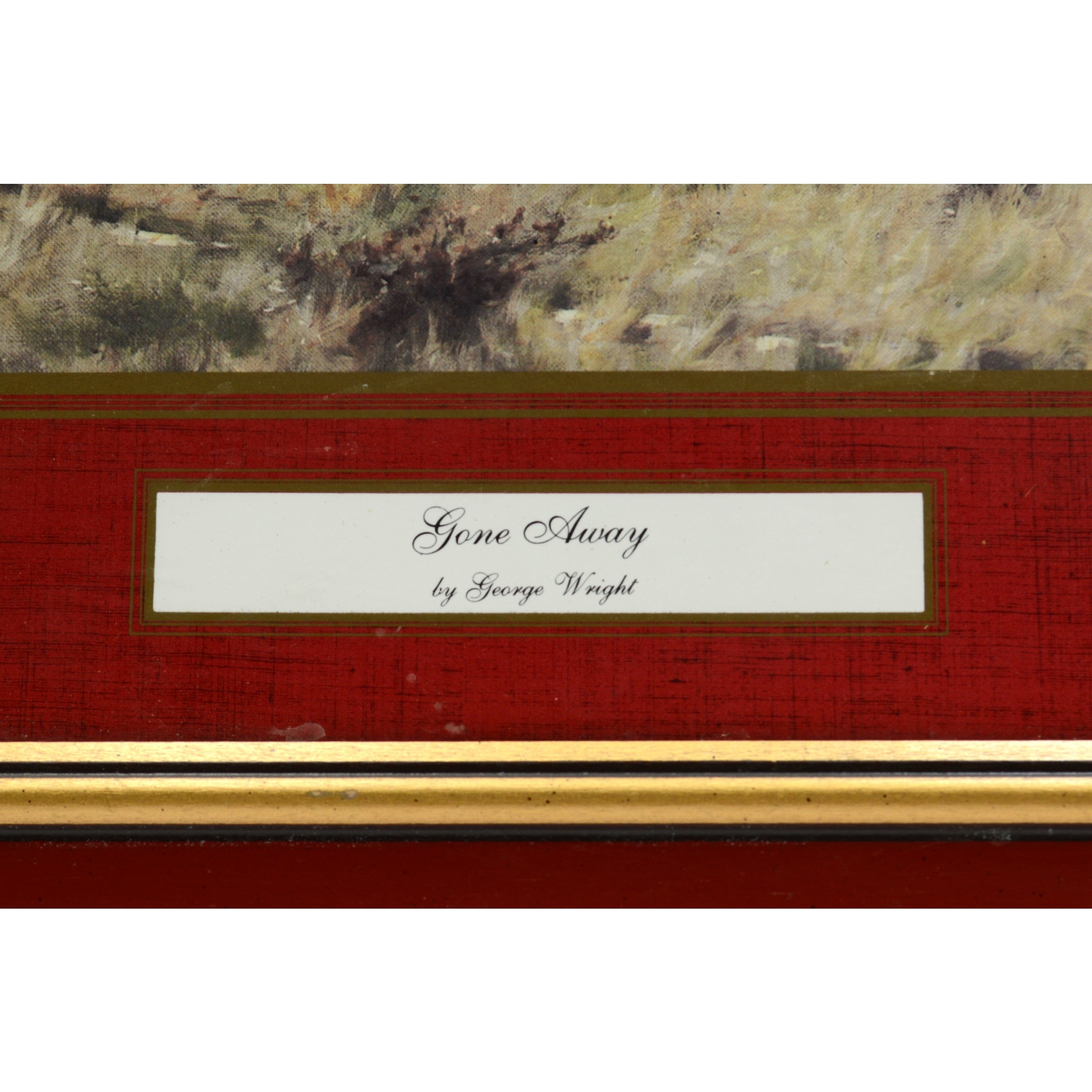 2 Pack Framed George Wright Equestrian Hunt Prints - Full Cry & Gone Away - Perfect for Home Decor, Office Art, and Equestrian Enthusiasts