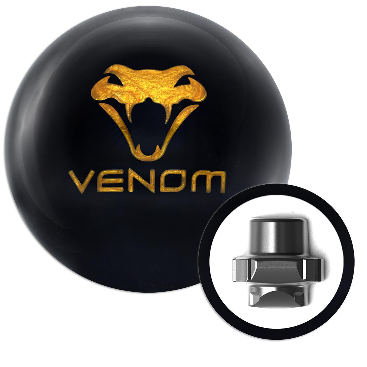 Motiv Black Venom Bowling Ball | High Performance Reactive Resin | Perfect for League Play & Tournaments