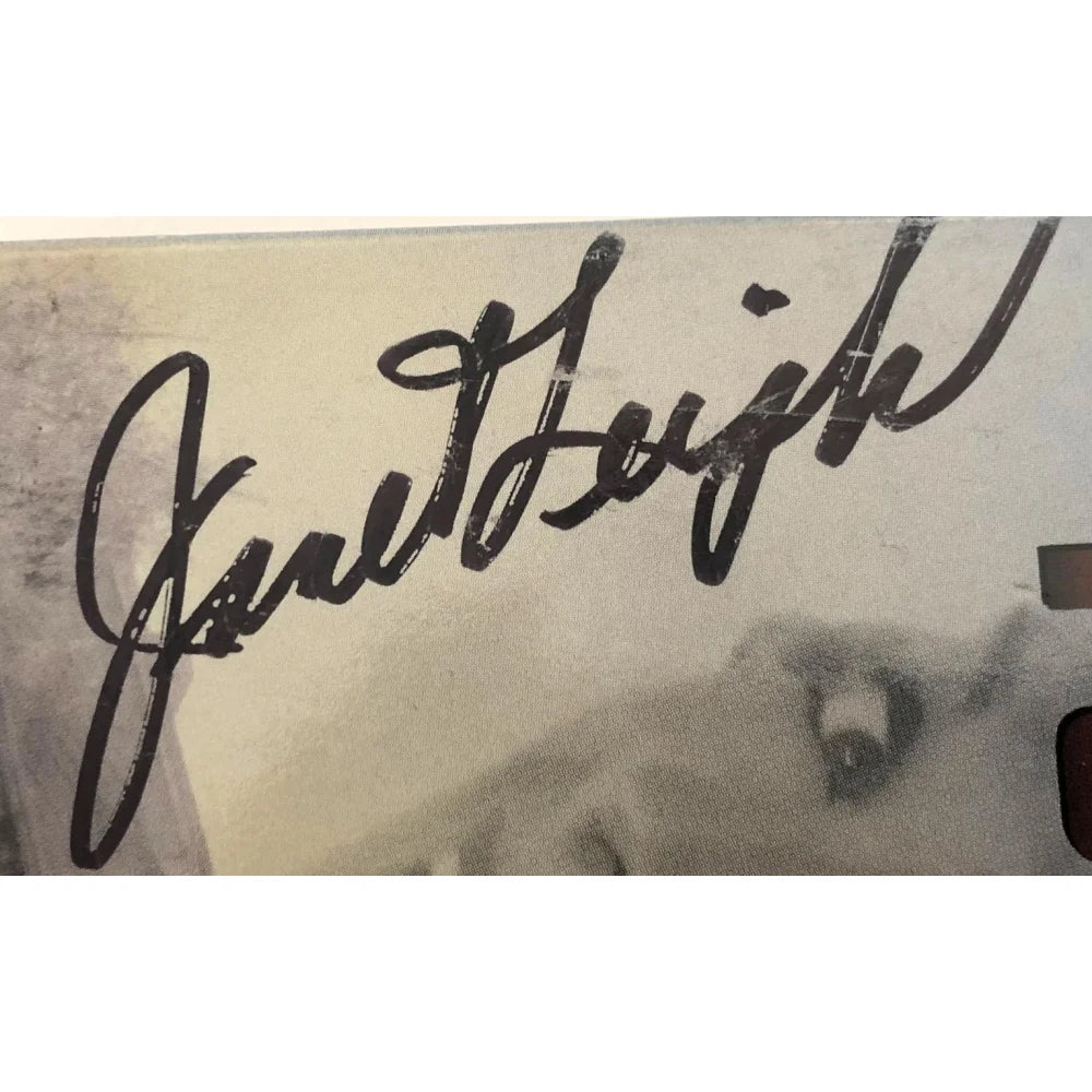Janet Leigh Autographed Psycho Movie VHS Cover - Hand Signed with JSA COA - Alfred Hitchcock Classic Horror Film - Perfect for Collectors and Movie Memorabilia Fans