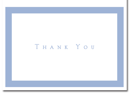 Periwinkle Thank You Cards with Envelopes - Elegant Stationery for Weddings, Graduations & Appreciation Gifts | Bulk Pack
