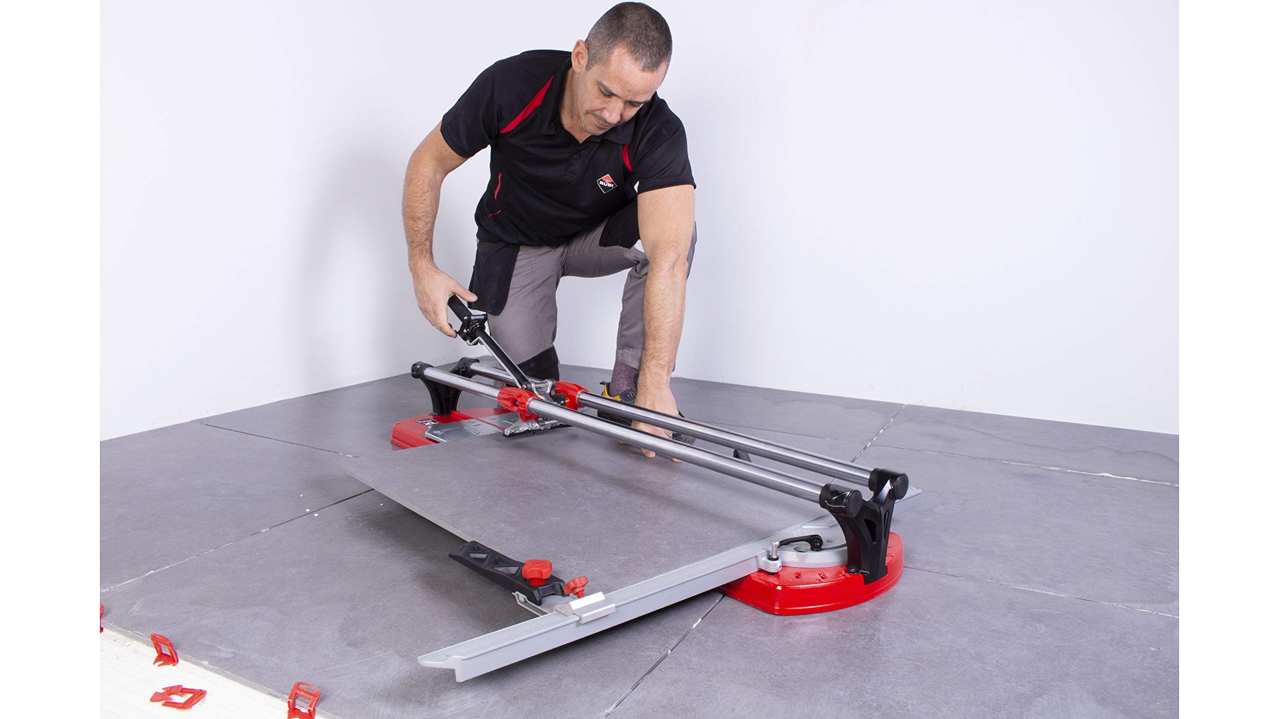 Professional RUBI TX-1250 Max Manual Tile Cutter - Heavy Duty Ceramic Tile Cutter for Precise Cutting up to 49 3/16