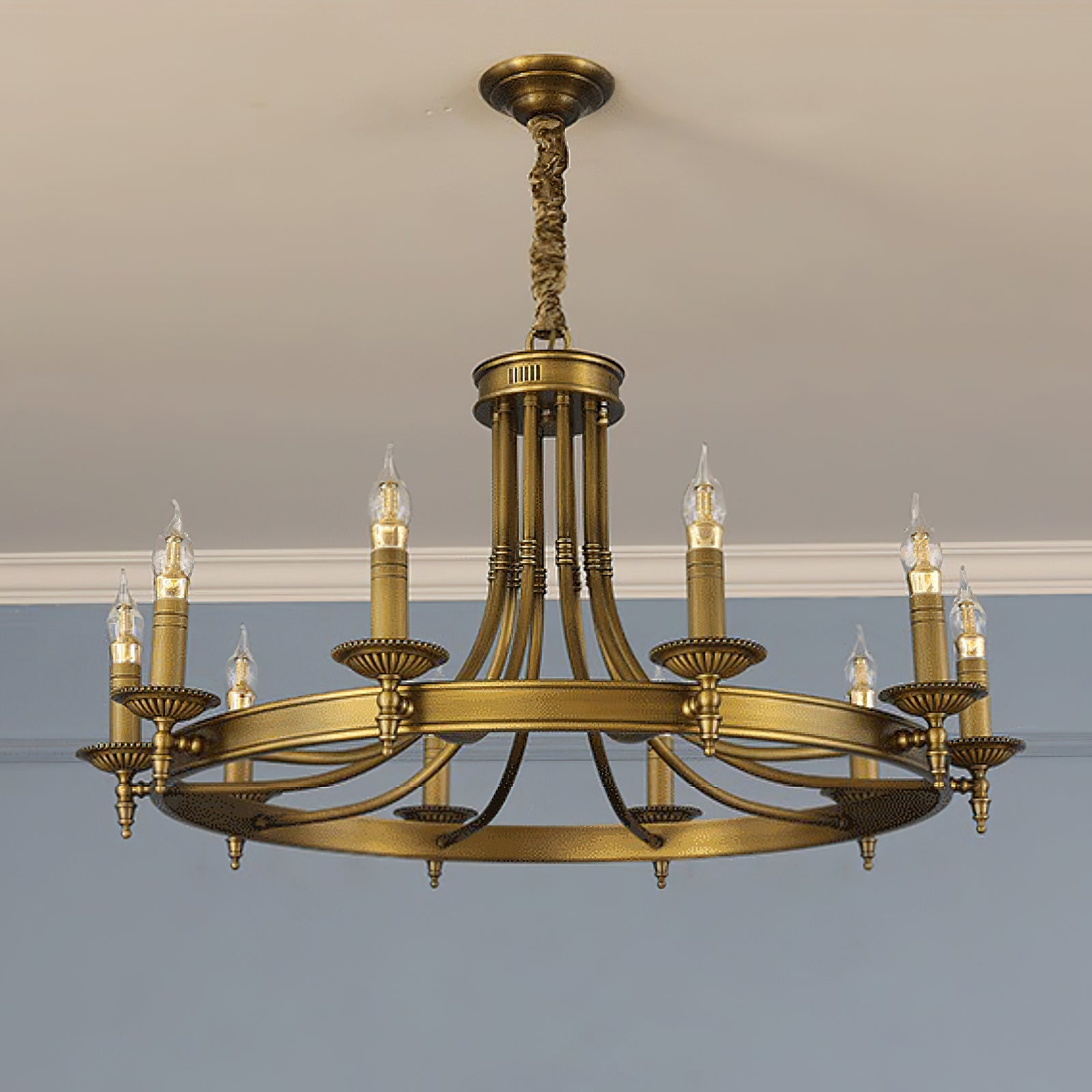 Alessio Modern Crystal Chandelier - Elegant Ceiling Light Fixture for Dining Room, Living Room & Bedroom | Perfect for Home Decor & Interior Design