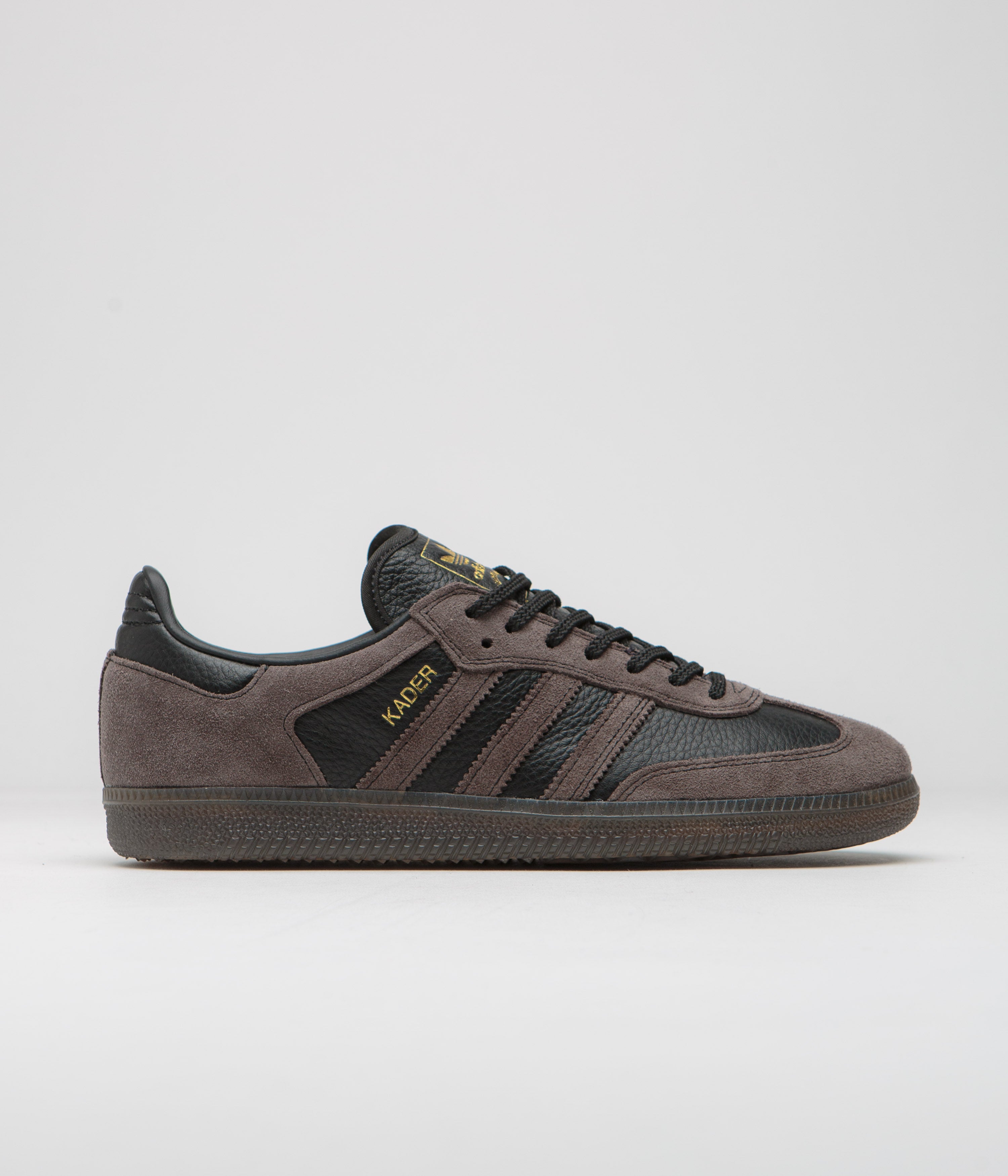 Adidas x Kader Samba ADV Sneakers - Core Black / Brown / Gum5 Sole - Men's Classic Streetwear Shoes for Casual Wear & Urban Fashion