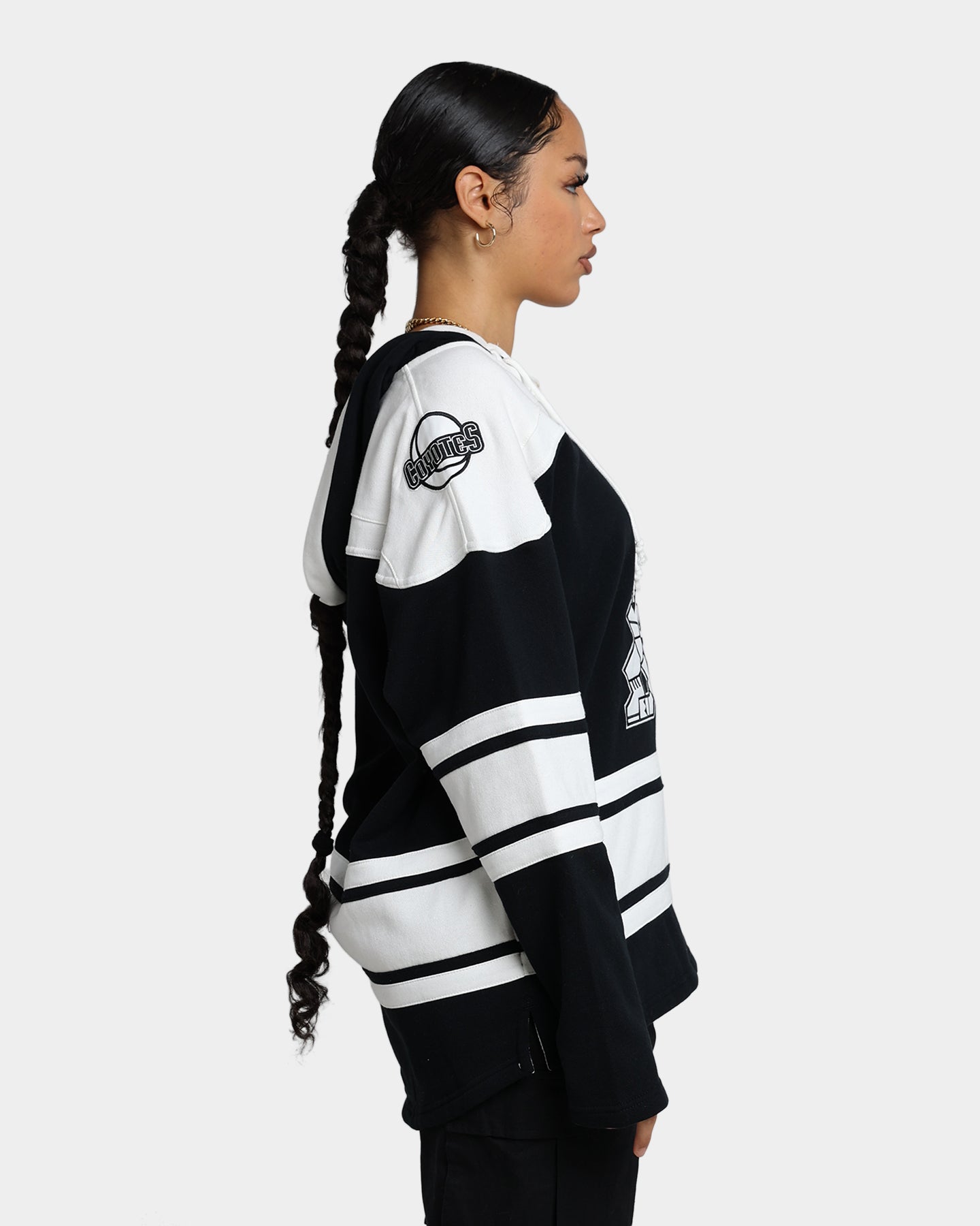 47 Brand Arizona Coyotes Superior Lacer Hoodie - Men's Jet Black Pullover Sweatshirt for Casual Wear & Game Day Outfits