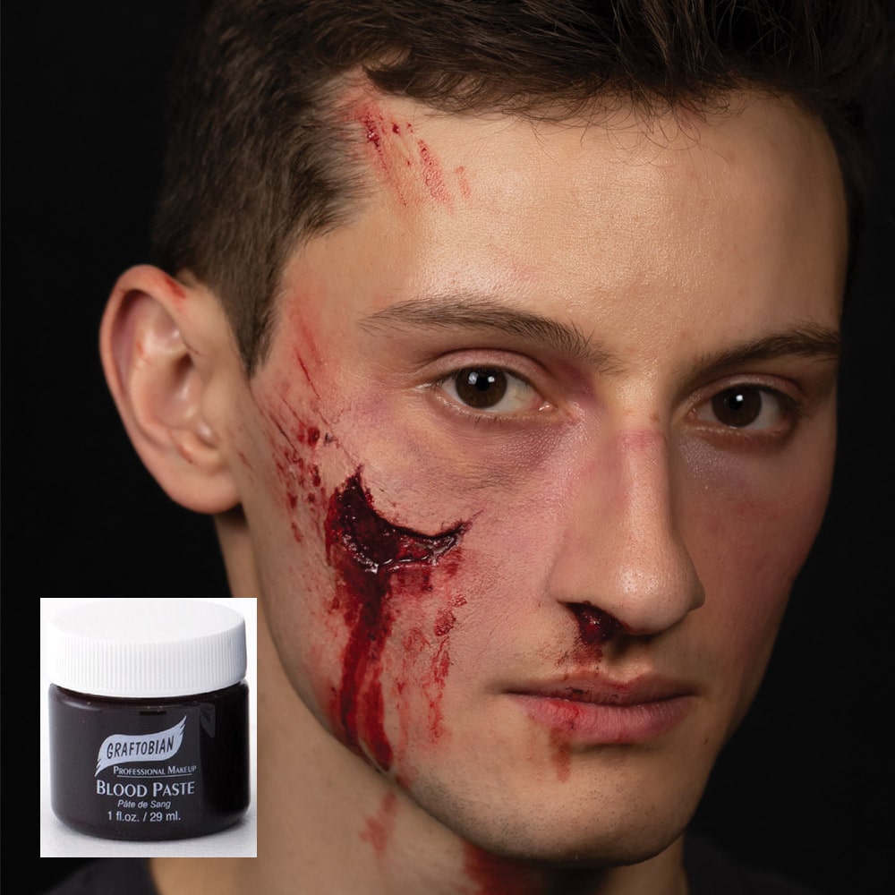 Deep Red Blood Paste - High-Quality Special Effects Makeup for Halloween, Cosplay, and Theatrical Performances
