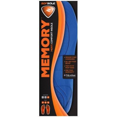 SofSole Memory Foam Shoe Insoles for Men - Cushioned Arch Support & Comfort - Perfect for Running, Walking & Work Boots