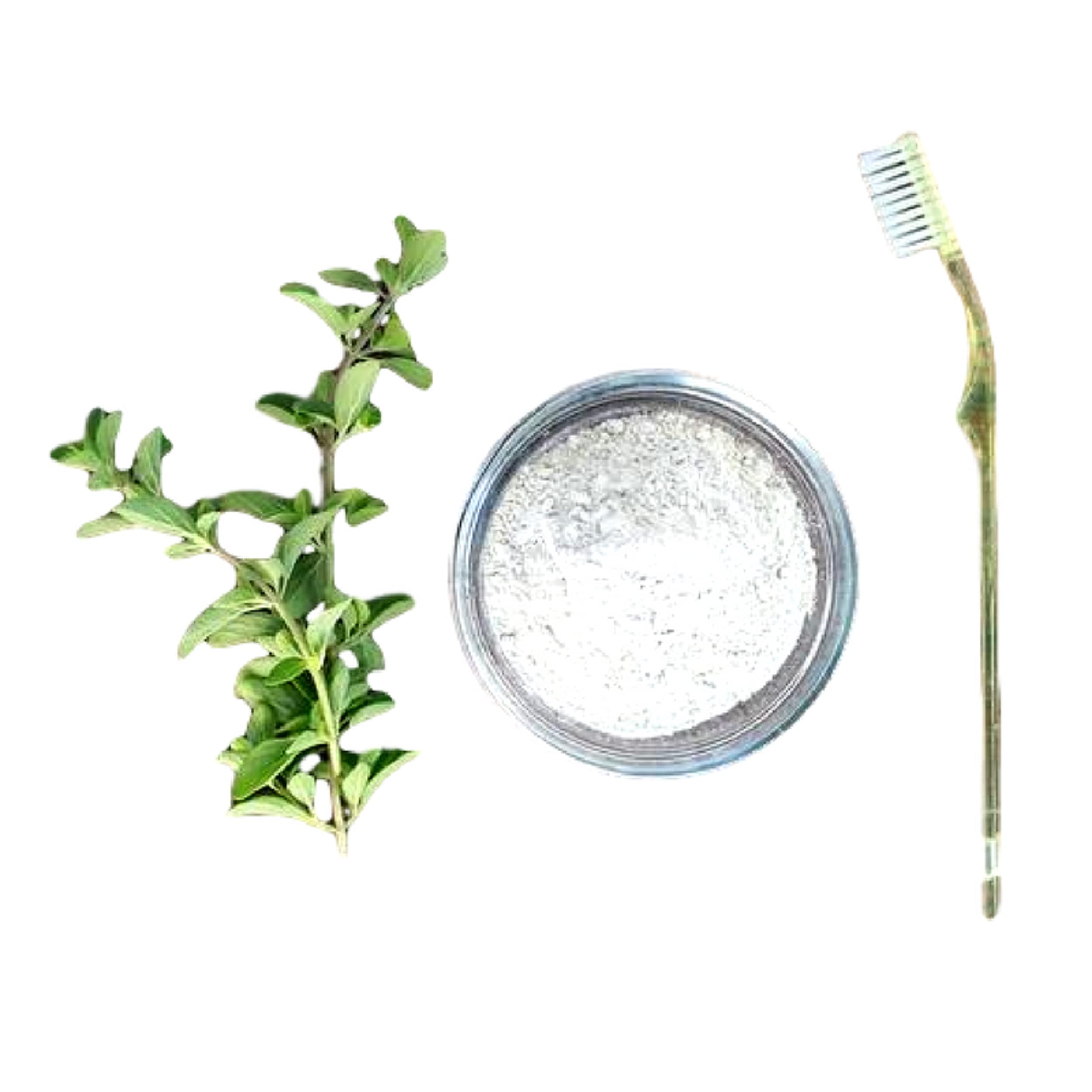 Natural Tooth Powder with Mint & Myrrh Gum - Fluoride Free Whitening & Polishing Toothpaste | Valhalla Spa Organics 1.5oz (2 Pack) | Gentle Oral Care for Sensitive Teeth & Fresh Breath - Perfect for Travel & Daily Use