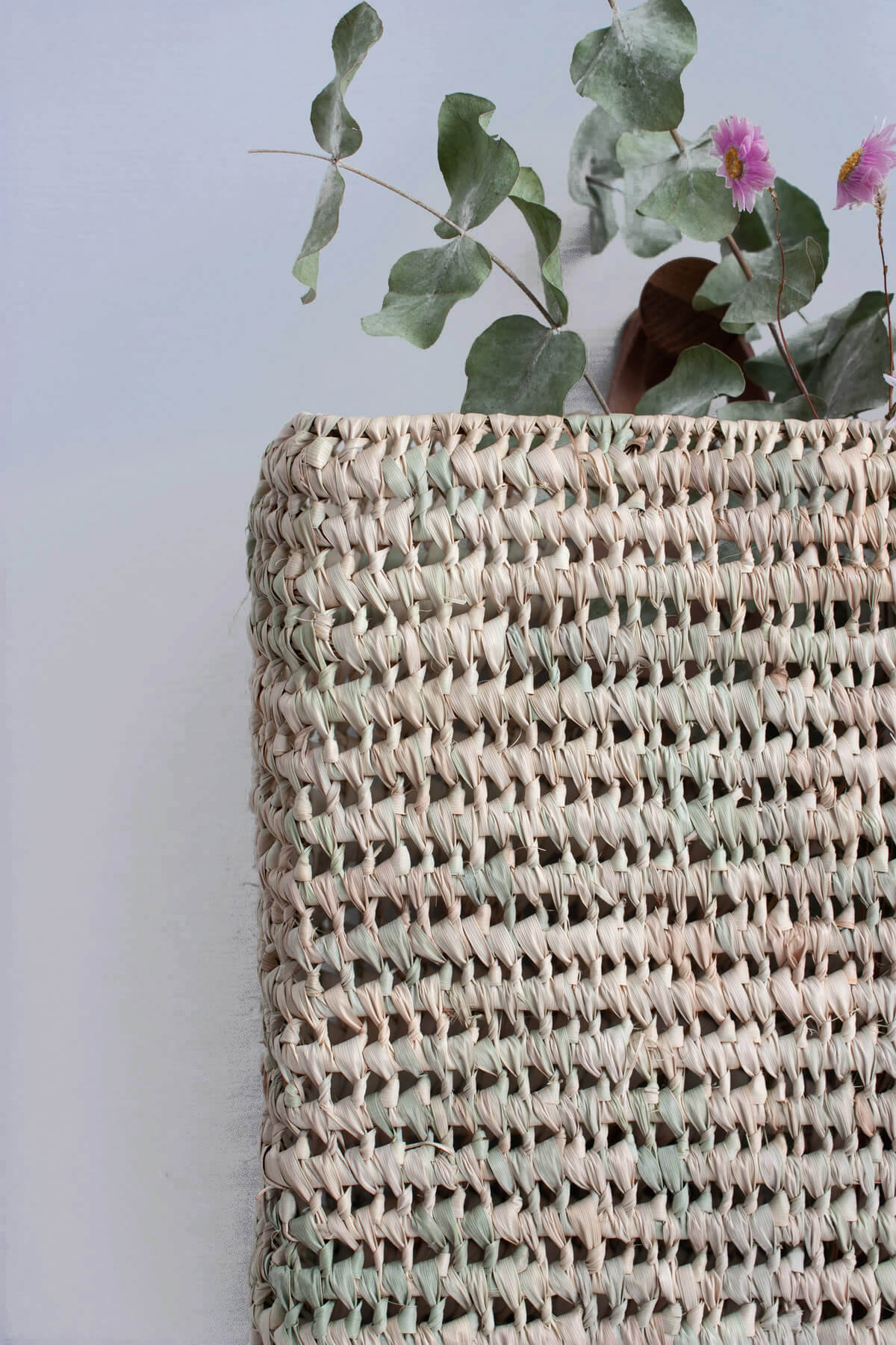 Osaka Wall Basket - Decorative Storage Organizer for Home, Bathroom, Kitchen | Perfect for Hanging Towels, Fruits, or Small Items | Rustic Farmhouse Style Shelf
