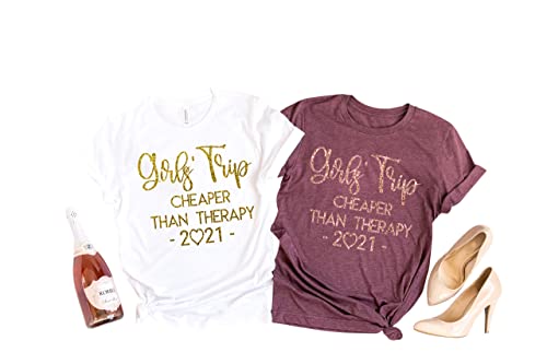 Best Matching Girls Trip Shirts for Women - Fun Vacation T-Shirts for Friends Getaways & Weekend Trips - Perfect for Bachelorette Parties, Girls' Night Out, and Beach Vacations