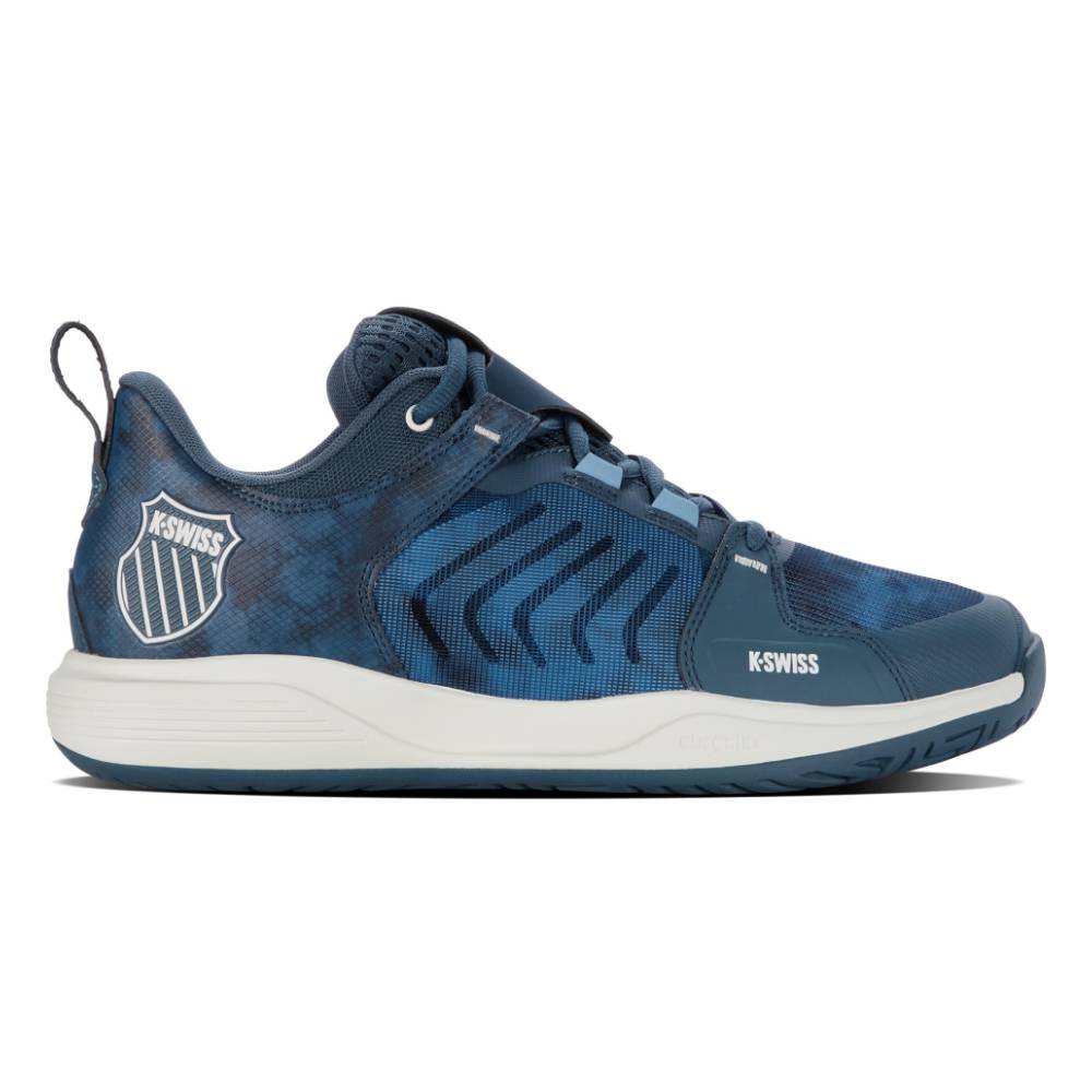 K Swiss Ultrashot Team Men's Tennis Shoes - Lightweight Performance Court Shoes for Men in Indian Teal/Star White | Perfect for Competitive Tennis, Pickleball & Casual Wear