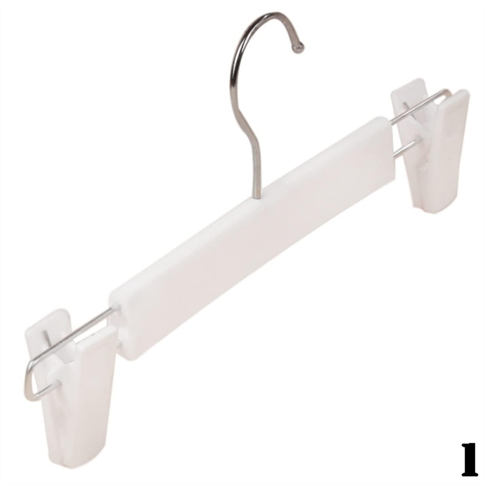 Premium Flocking Clothes Hangers - Space-Saving Pants Hanger Rack with Easy Hook Design for Closet Organization (White) | Ideal for Home, Dorm & Travel Wardrobe Storage