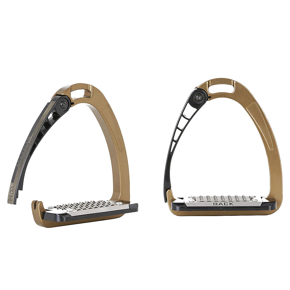 Acavallo Arena AluPro Stirrups - Lightweight Aluminum Horse Riding Stirrups for Equestrian & Show Jumping - Perfect for Training & Competitions