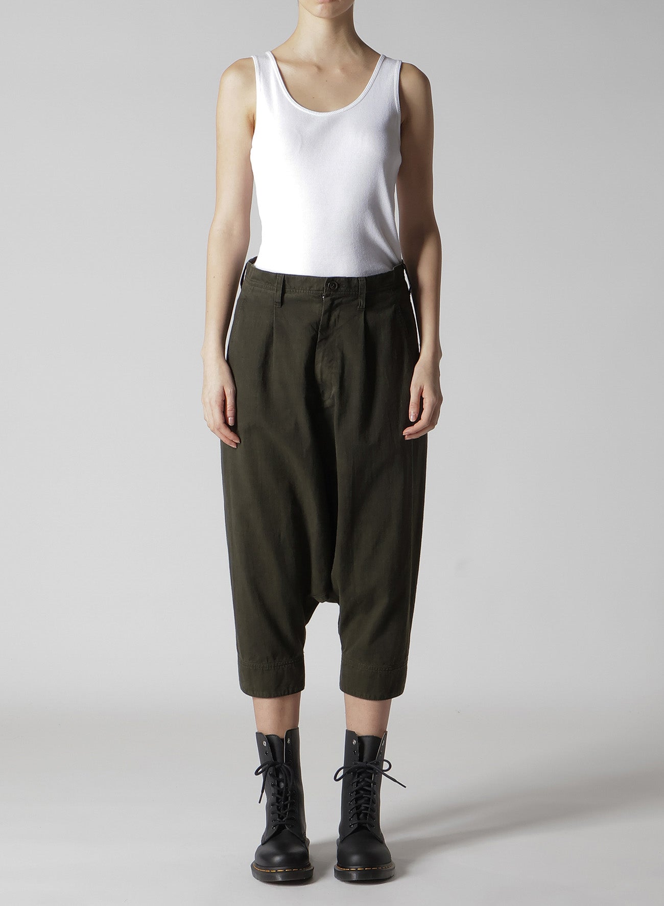 Stylish Cotton Slab Garment Dyed Cuffed Hem Sarouel Pants for Men & Women - Perfect for Casual Wear, Street Fashion, and Boho Outfits