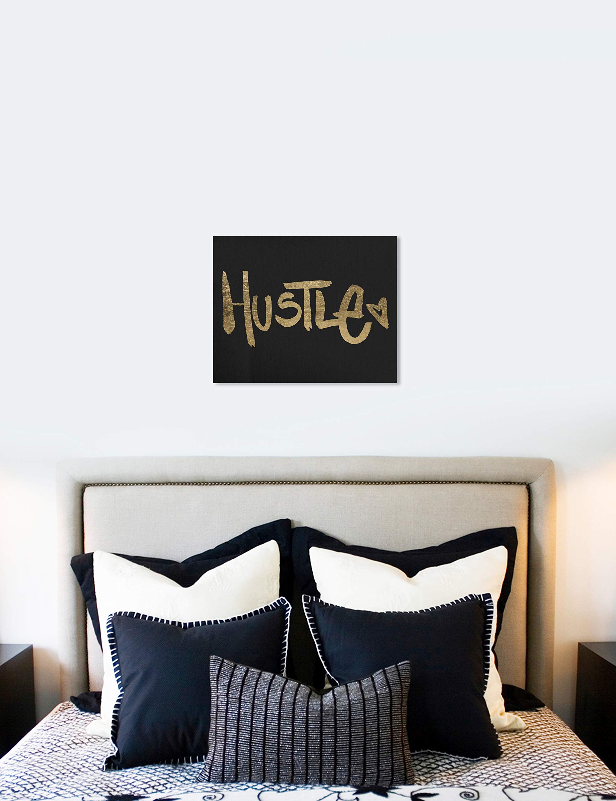 Hustle Motivational Wall Art Canvas Print - 30