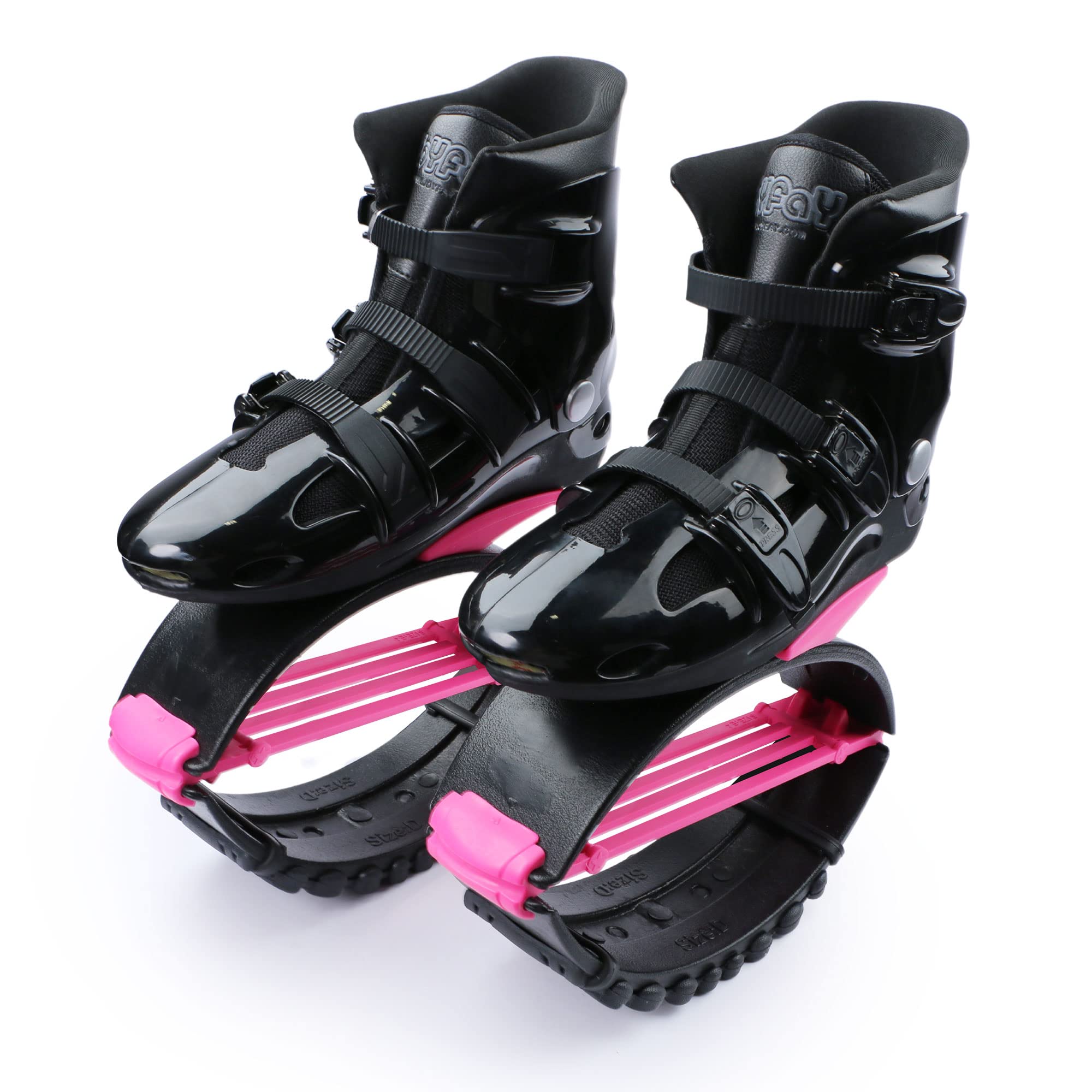 Joyfay Professional Jumping Shoes for Athletes & Heavy Users - High-Performance Fitness Bounce Shoes with 4 Tension Springs for Men & Women - Ideal for Cross Training, Parkour & Cardio Workouts