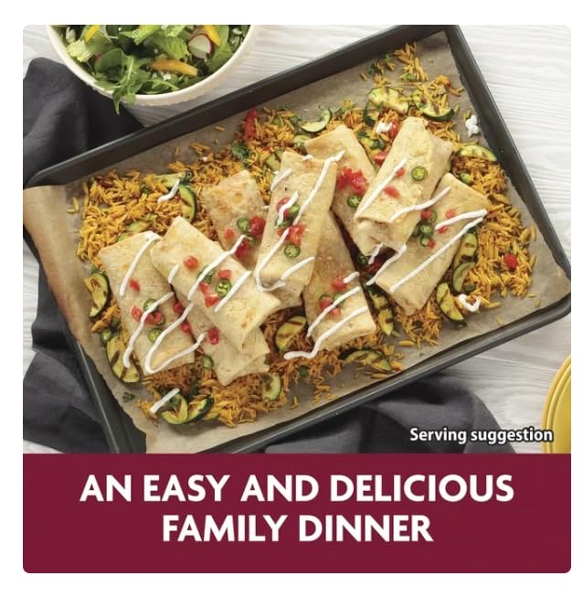 El Monterey Signature Shredded Steak, Cheese & Rice Chimichangas - 54oz (12 Count) Frozen Mexican Food - Perfect for Quick Dinners, Party Snacks & Family Meals
