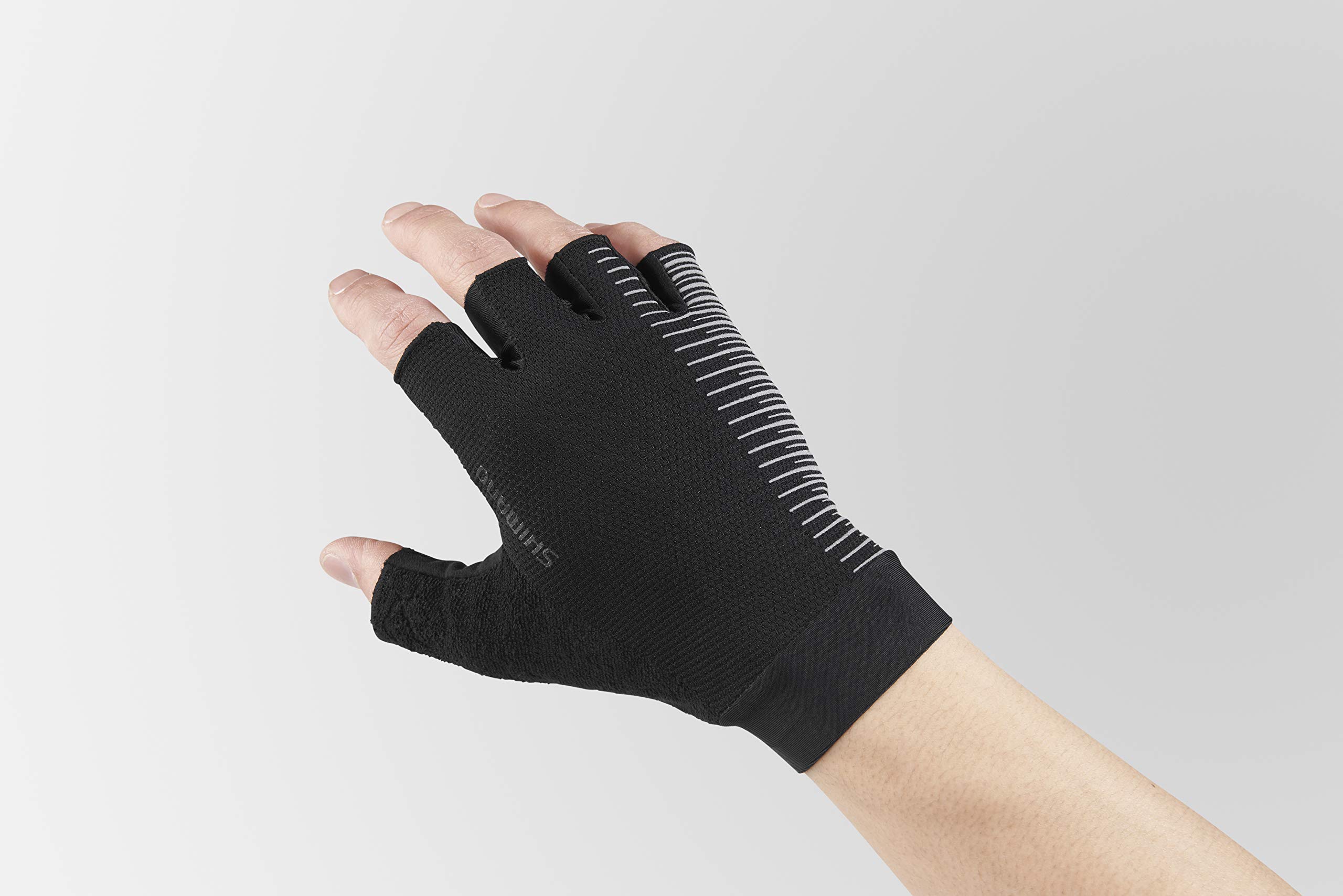 SHIMANO Classic Cycling Gloves for Men - Black, Breathable & Padded Bike Gloves for Road & Mountain Biking - Perfect for Commuting, Training & Long-Distance Rides