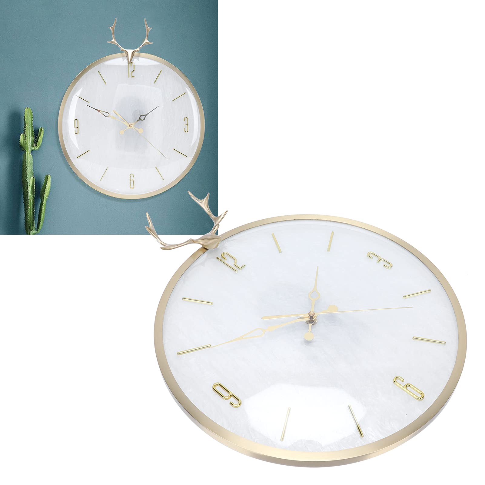 01 Swing Clock - 14.0x26.0in Decorative Wall Clock with Copper Pendulum, Silent Movement & Exquisite Craftsmanship - Perfect for Living Room, Bedroom, Office & Home Decor