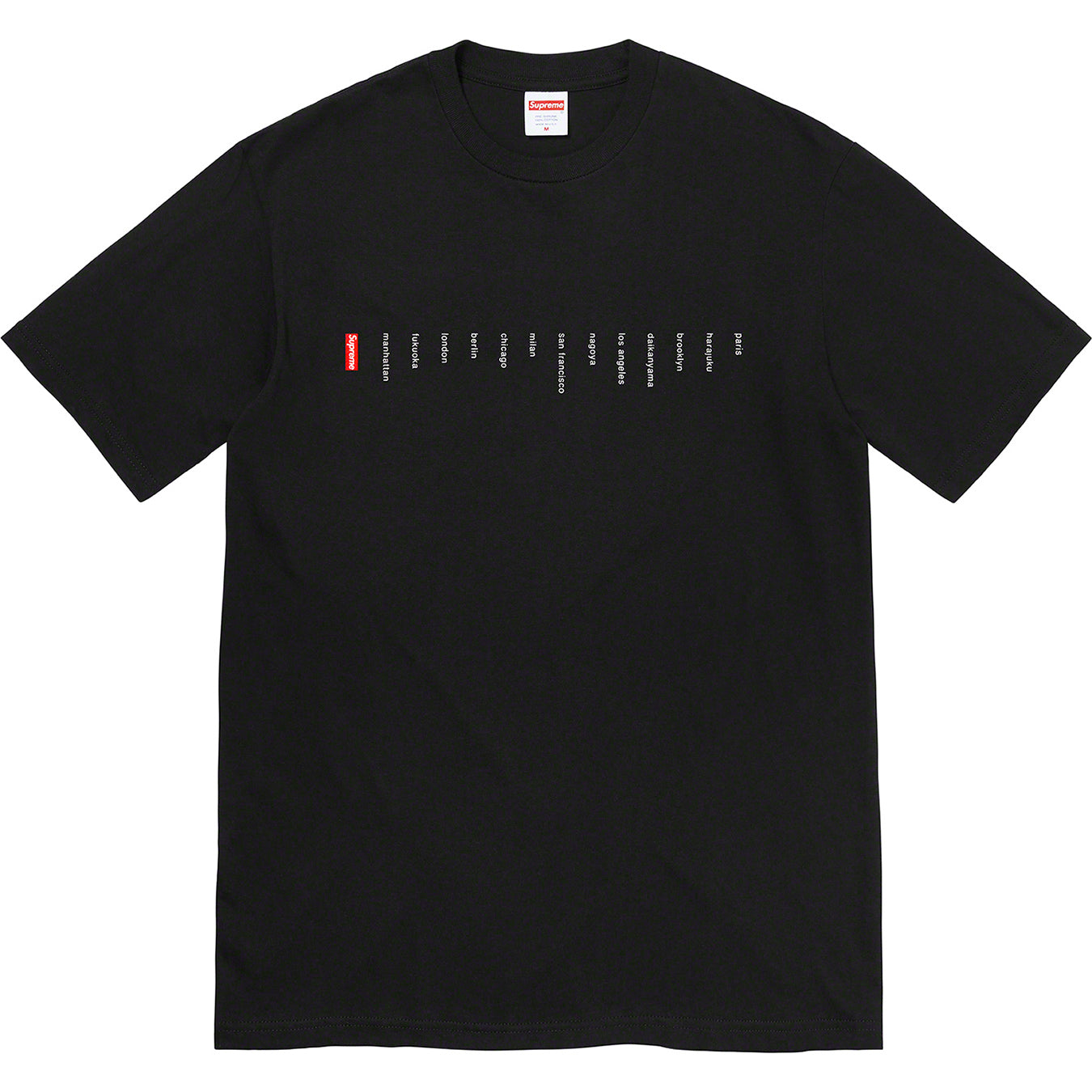 Supreme Location T-Shirt - Black | Men's Streetwear Fashion Tee for Casual Wear & Urban Style