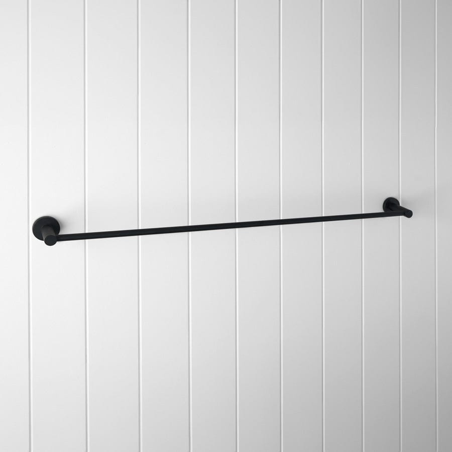 Premium Matte Black Towel Rail - Heavy Duty Stainless Steel Bathroom Towel Holder for Kitchen & Bathroom Organization