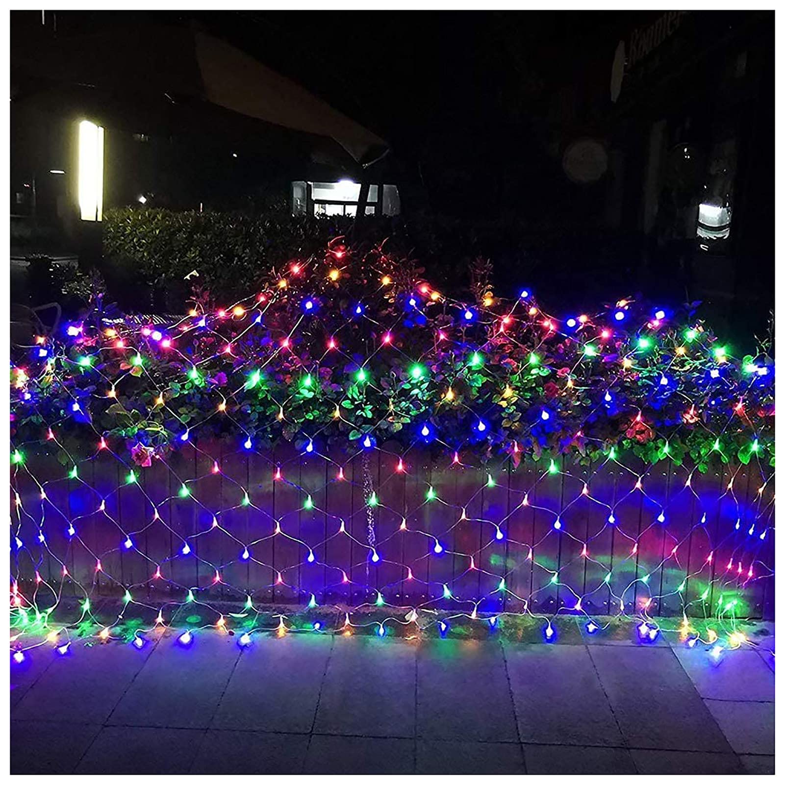 192 LED Halloween Net Lights - 8 Modes Outdoor Fairy String Lights for Trees, Bushes, Yard & Garden Decor | Indoor/Outdoor Party, Christmas, Wedding & Landscape Lighting