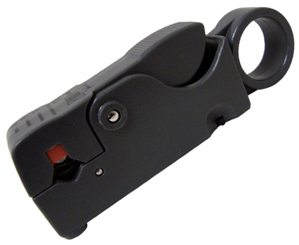 2 Level Coaxial Cable Stripper - Professional RG6 RG59 Cable Cutter Tool for TV Satellite Internet Installation - Perfect for DIY Home Theater & Network Setup