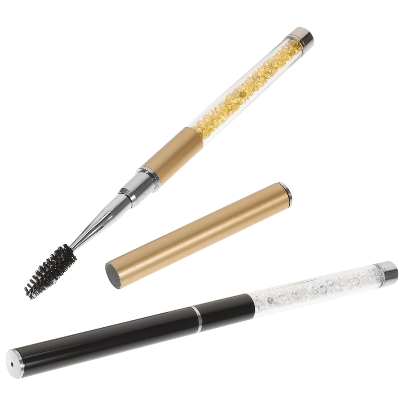 Minkissy 2pcs Eyelash Extension Brushes for Mascara & Eyebrow Makeup - Salon & Home Use