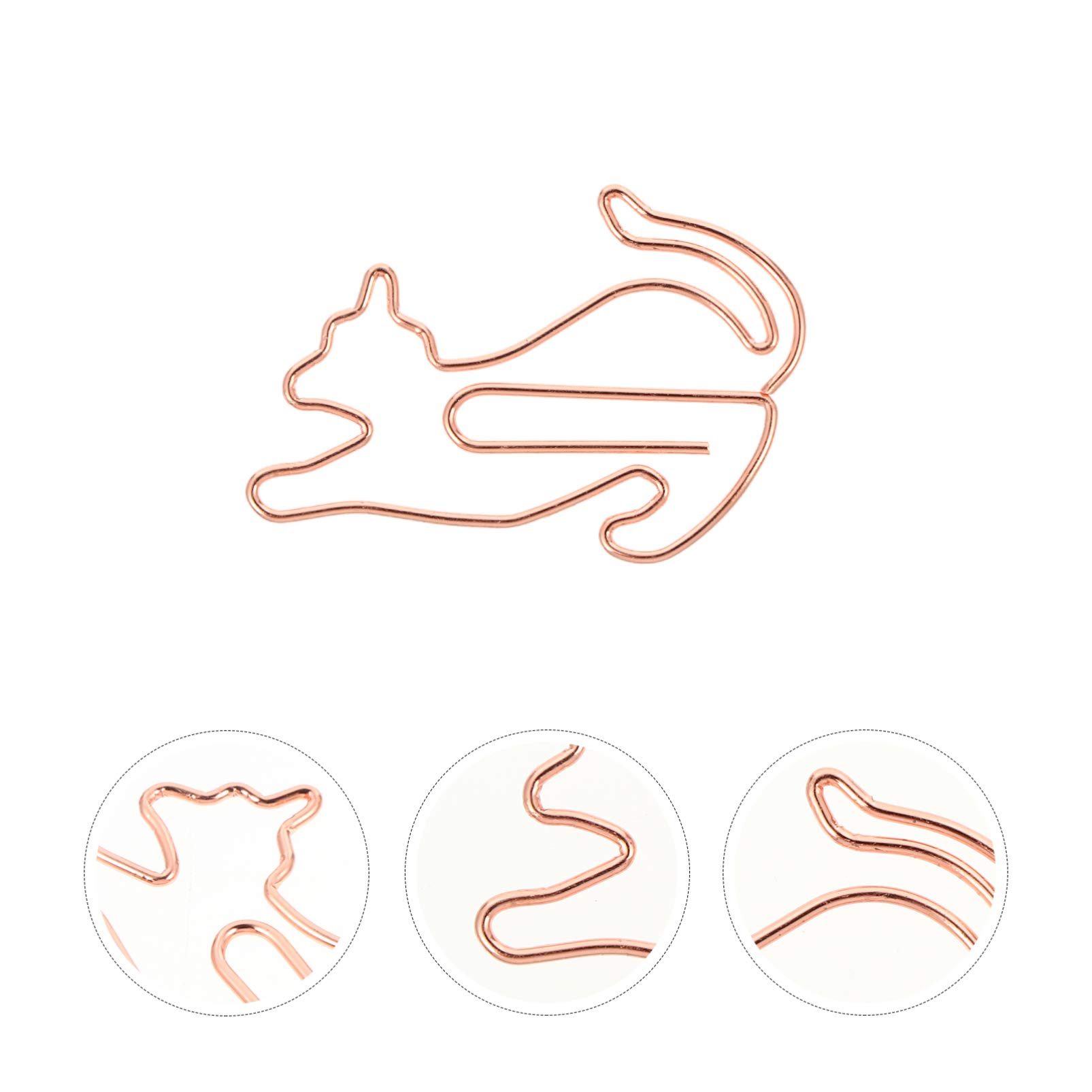 25pcs Colorful Animal-Shaped Paper Clips - Cat Bookmark Clips for Office, School, Party Supplies | Fun Stationery for Note Taking, Gift Wrapping & DIY Crafts