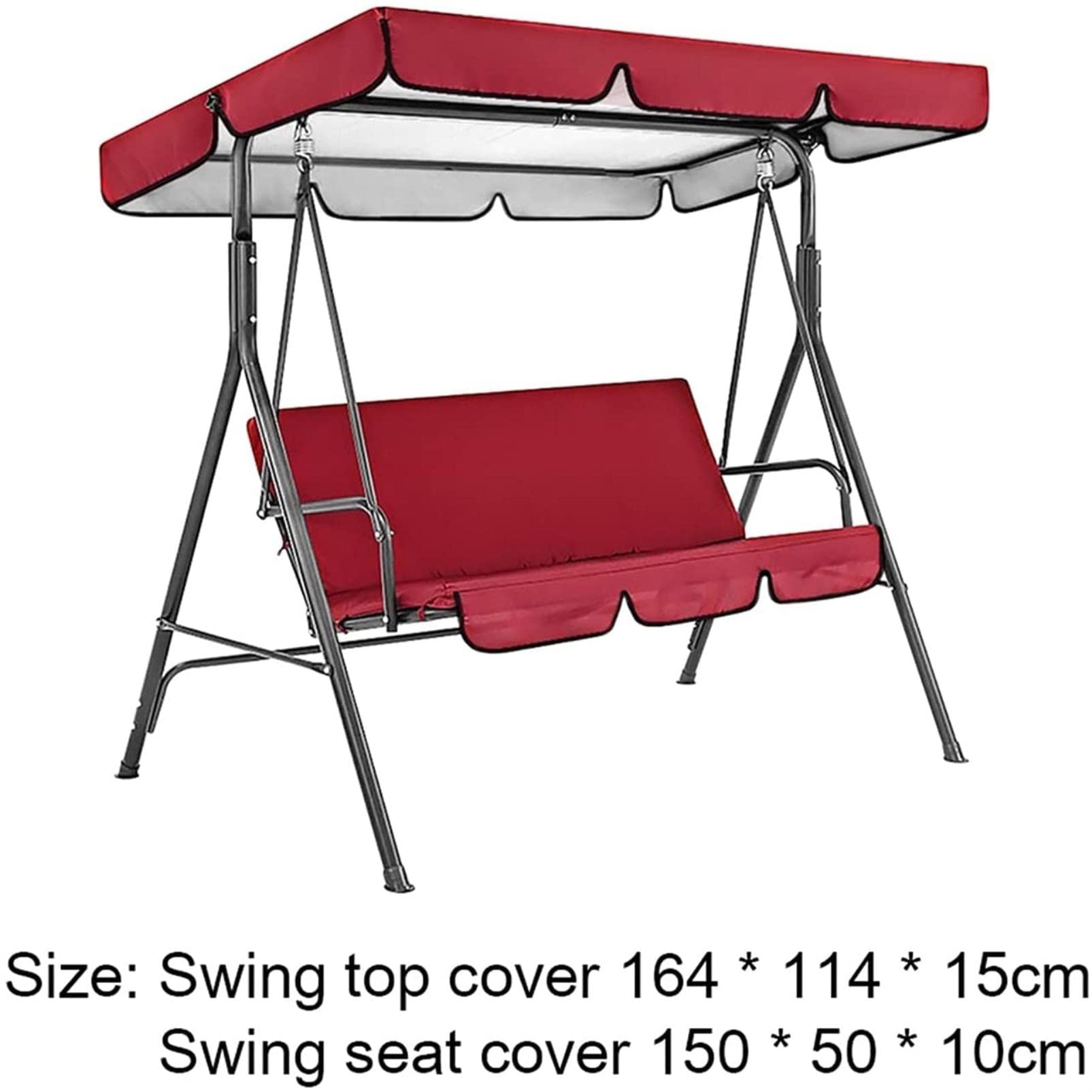 Waterproof Oxford Cloth Patio Chair Covers Set of 2 - Outdoor Furniture Swing Seat & Top Cover for Garden, Camping, Courtyard & Hammock Chairs | Durable All-Weather Protection for Patio, Deck & Backyard Relaxation