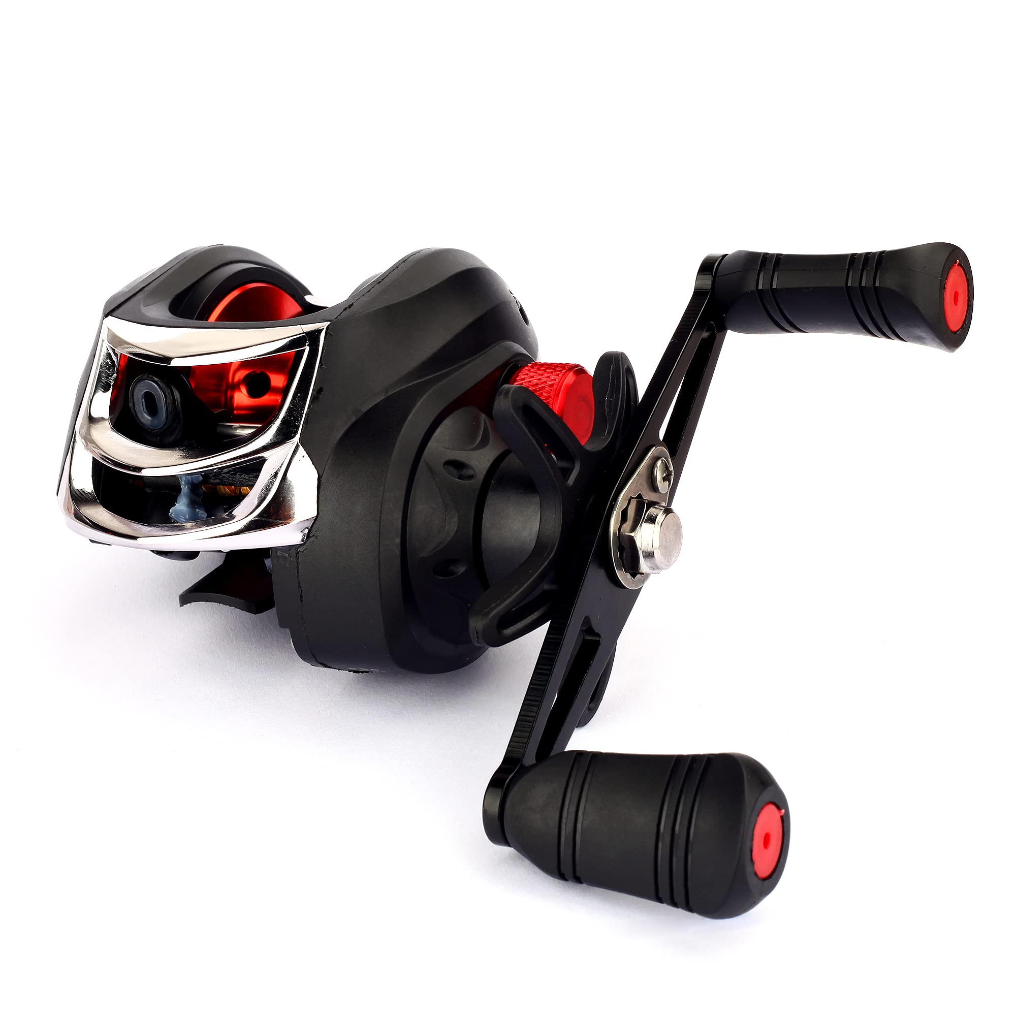 Premium Baitcasting Fishing Reel - 7.2:1 High Speed Gear Ratio, 10+1 Magnetic Brake System, Dual Handle for Smooth Casting | Ideal for Bass, Pike & Saltwater Fishing