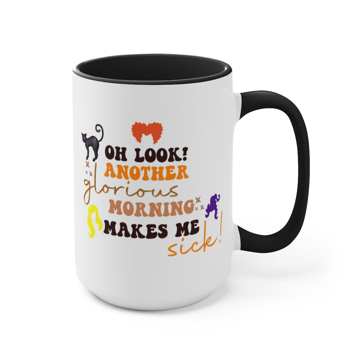Hocus Pocus Halloween Coffee Mug - Witch Themed Ceramic Cup for Hot & Cold Drinks - Perfect for Halloween Parties, Movie Nights & Gift Giving