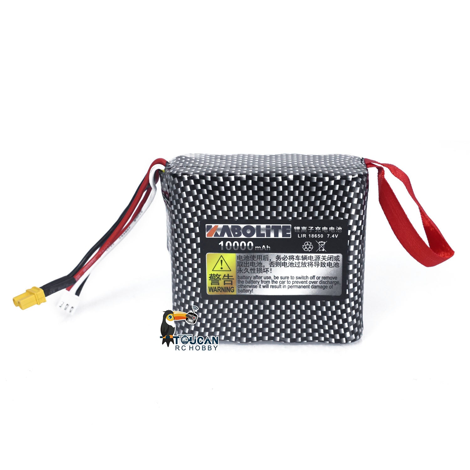 7.4V 5800mAh/10000mAh Rechargeable Li-ion Battery for 1/14 1:18 K961 RC Truck & Radio Controlled Loader - High Capacity Replacement Power Supply for Electric RC Cars, Construction Toys & Hobby Models - Perfect for Off-Road Racing and Construction Site Play