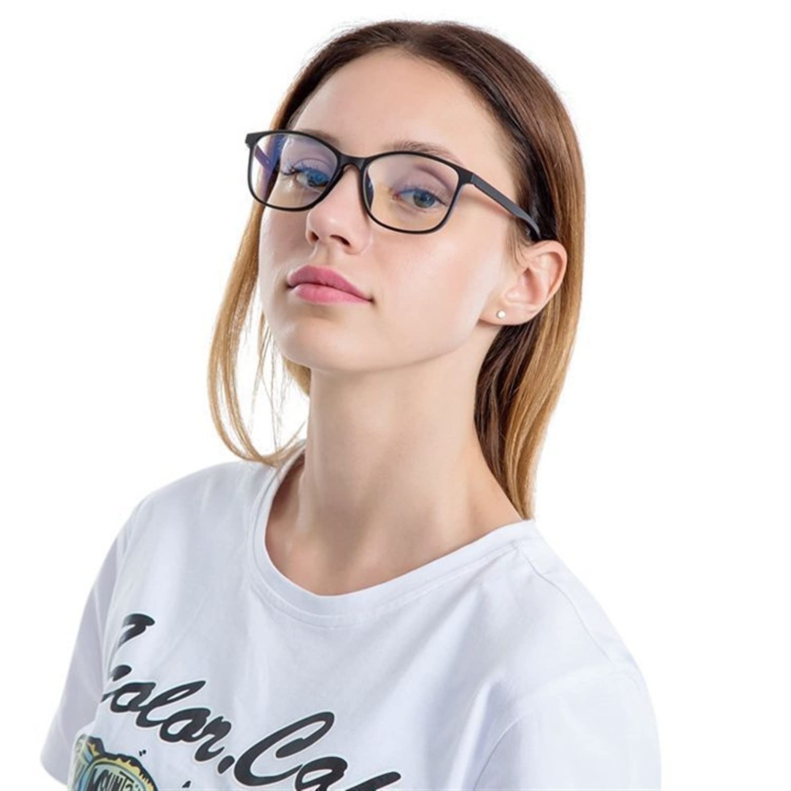 Anti-Blue Light Reading Glasses - Big Frame for Men & Women - Computer & Phone Use
