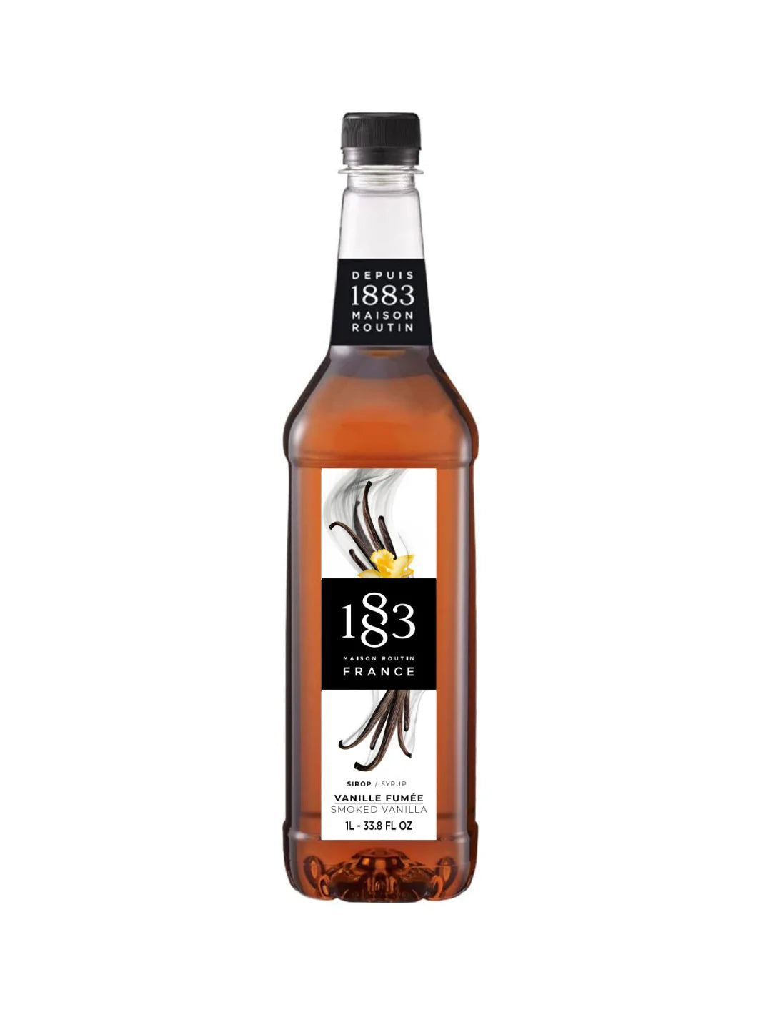 Premium 1L Glass Bottle with Smoked Vanilla Flavor - Perfect for Baking, Cocktails & Gourmet Cooking