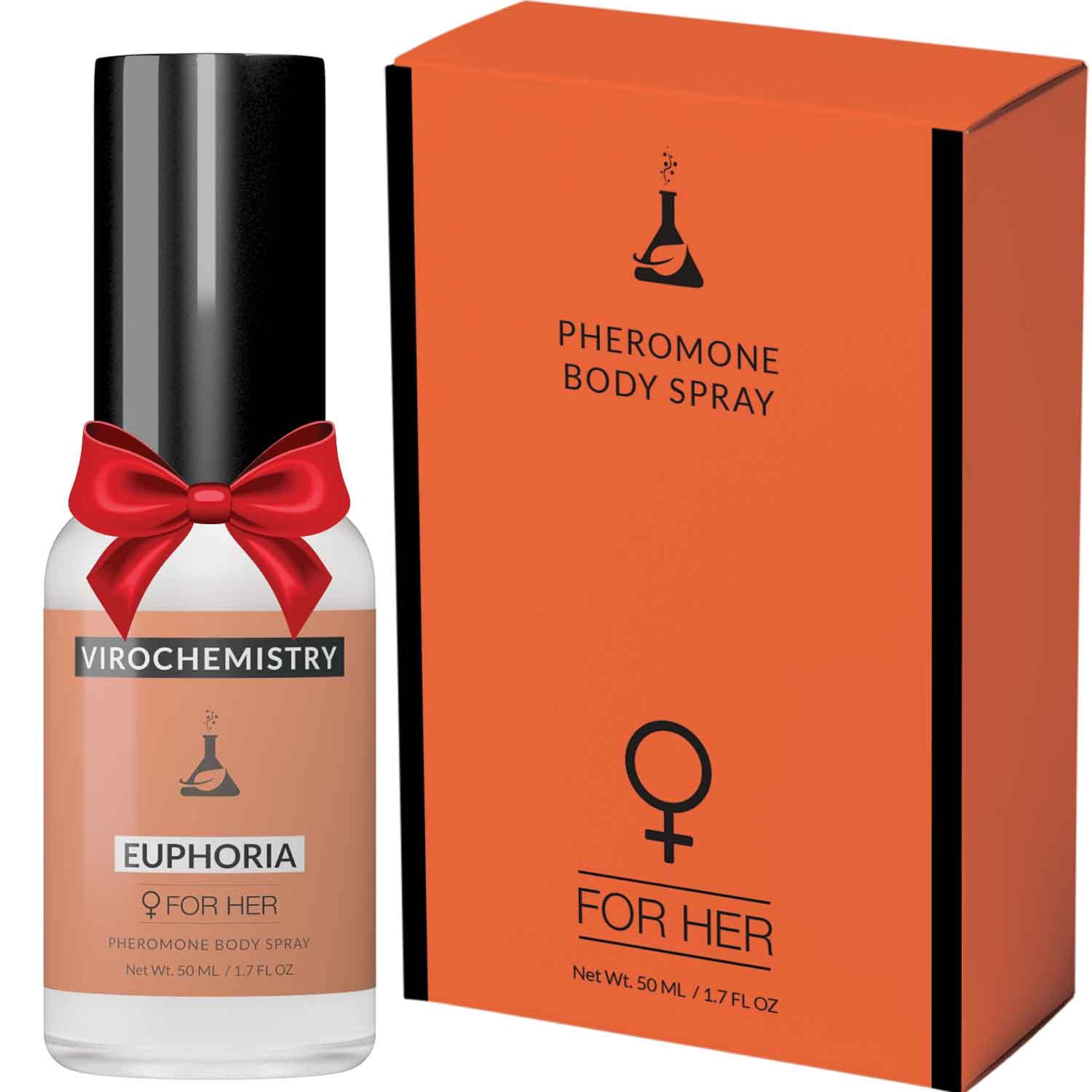 EUPHORIA Pheromone Perfume for Women - 50mL Ultra Strength Organic Body Spray to Attract Men | Elegant Fragrance with Human Grade Pheromones | Date Night, Social Events & Confidence Boost