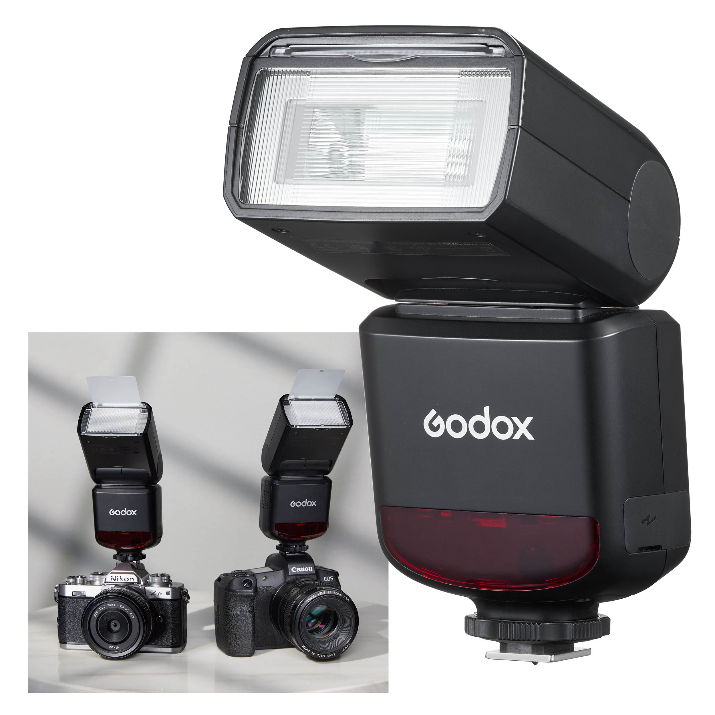 THINKLITE TT520III Professional Camera Flash Speedlite with 433MHz Wireless Trigger - Compatible with Canon Nikon Sony DSLR Cameras - Perfect for Wedding Photography, Portrait & Studio Lighting