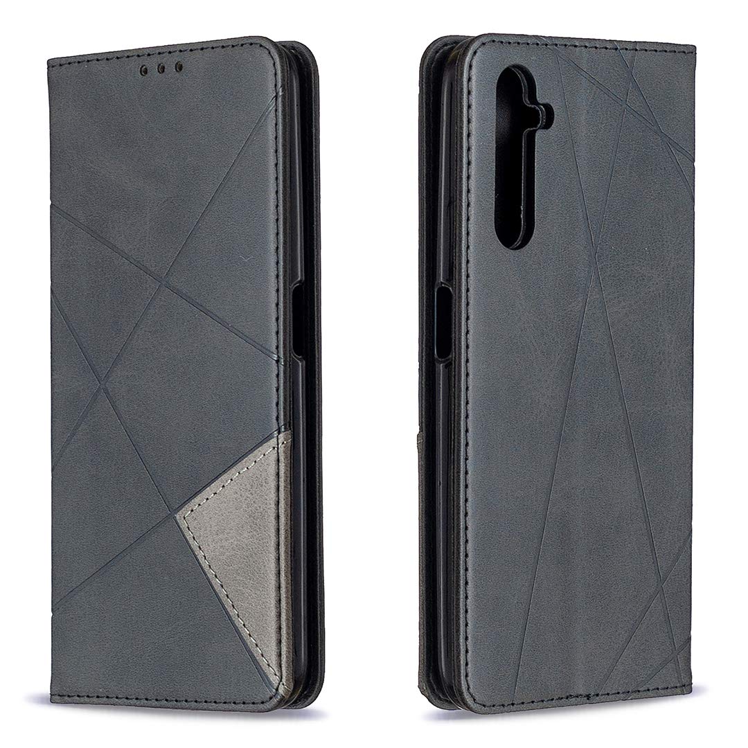 Premium PU Leather Flip Case for Oppo Realme 6 (RMX2001) - Slim Protective Cover with Card Slots | Perfect for Daily Use, Travel & Business Meetings
