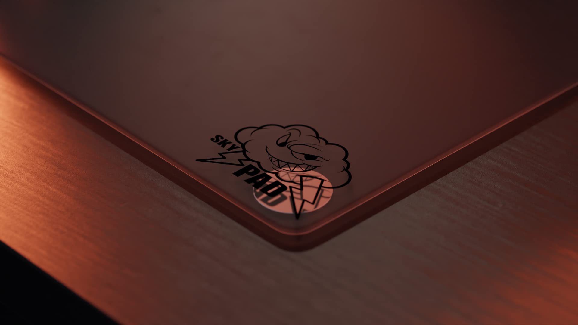SkyPAD Glas 3.0 XL Gaming Mouse Pad - Large Professional Glass Surface Mouse Mat (400x500mm) for Enhanced Precision & Speed | Cloud Logo Design | Perfect for FPS, MOBA & Esports Gaming | Smooth Tracking for Competitive PC Gamers