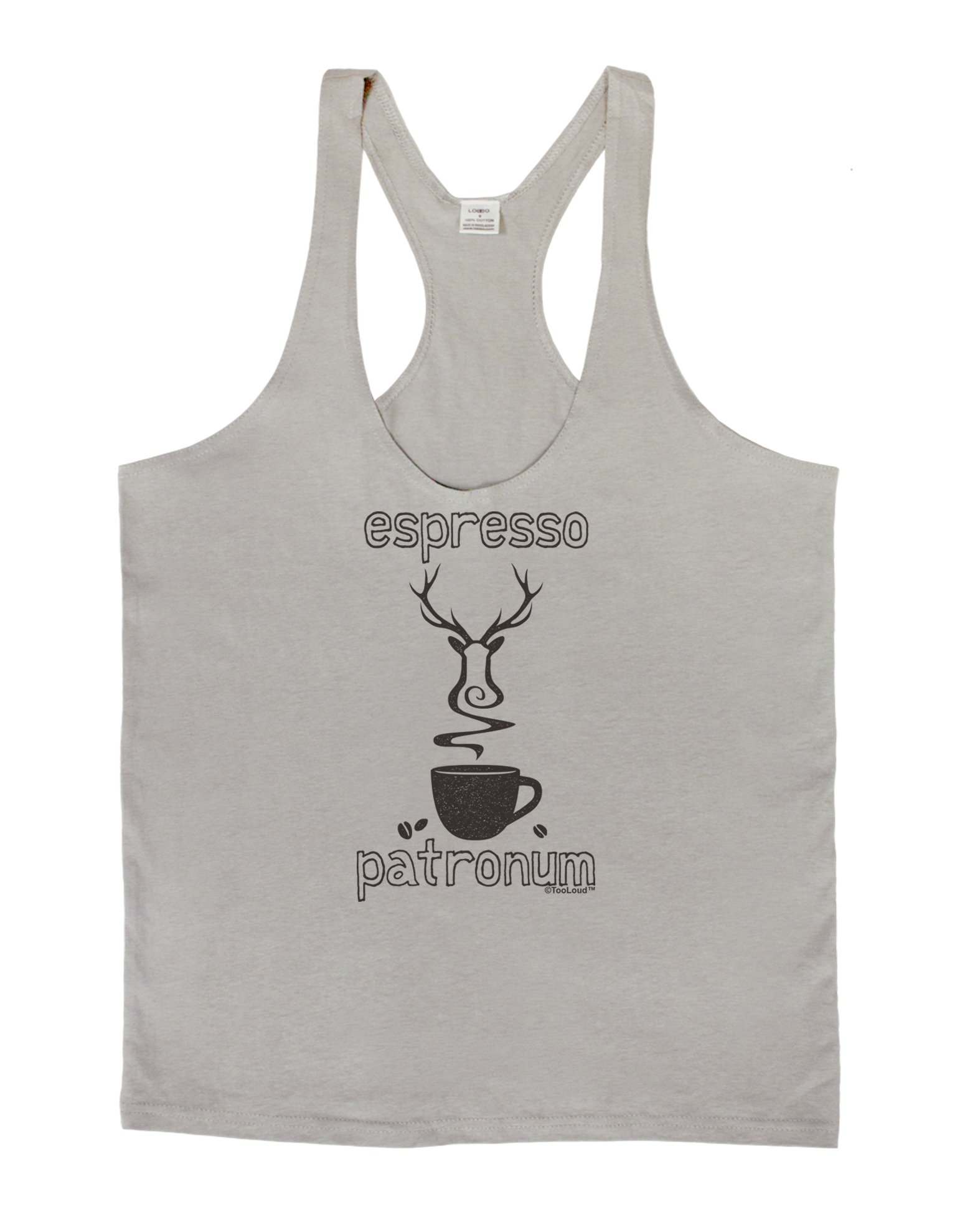 LOBBO TooLoud Espresso Patronum Men's String Tank Top - Breathable Summer Muscle Shirt for Gym, Beach & Casual Wear