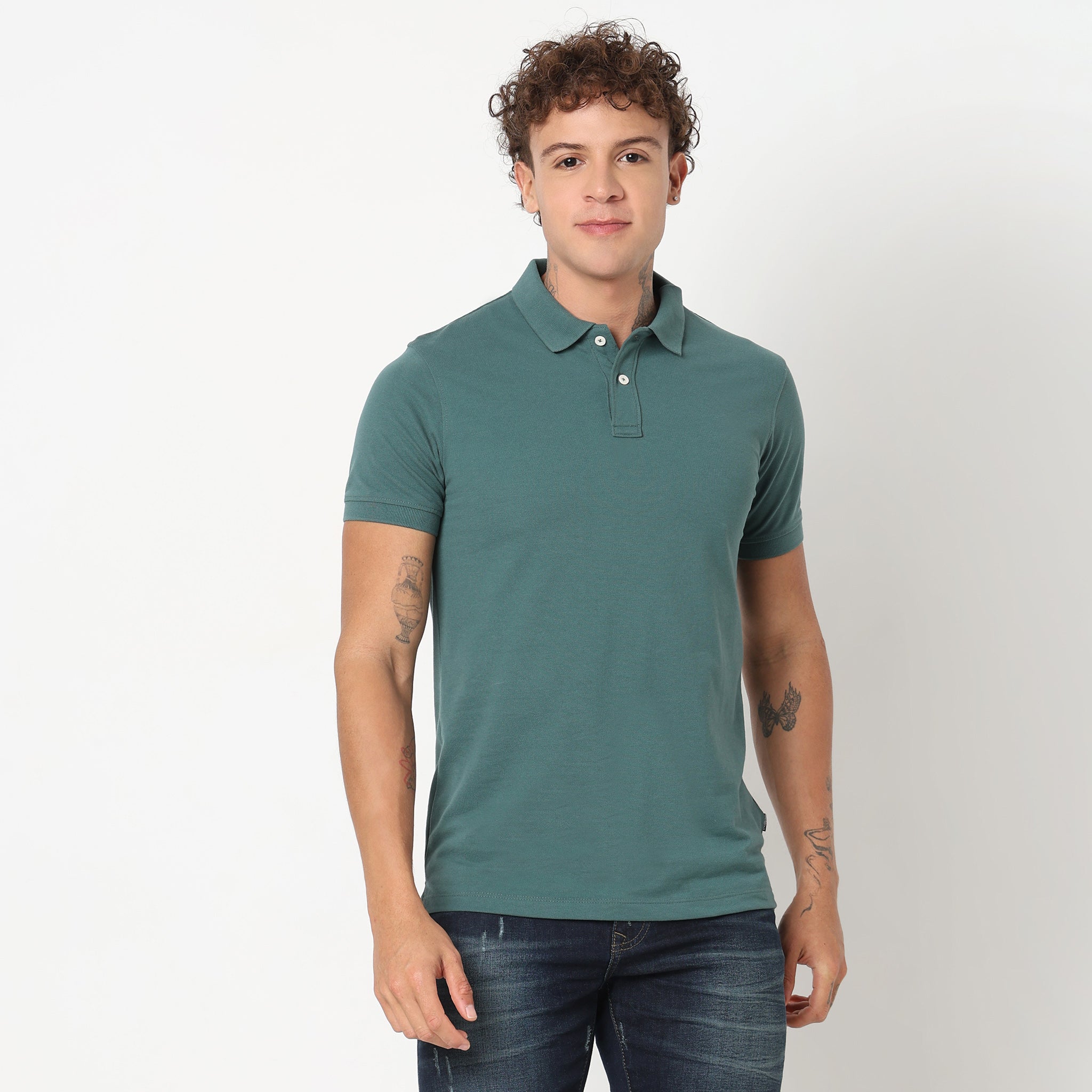 Premium Double Dyed Polo Shirt for Men - Anti-Curl Collar Pique Knit - Casual & Business Wear - Golf, Office & Weekend Outfits