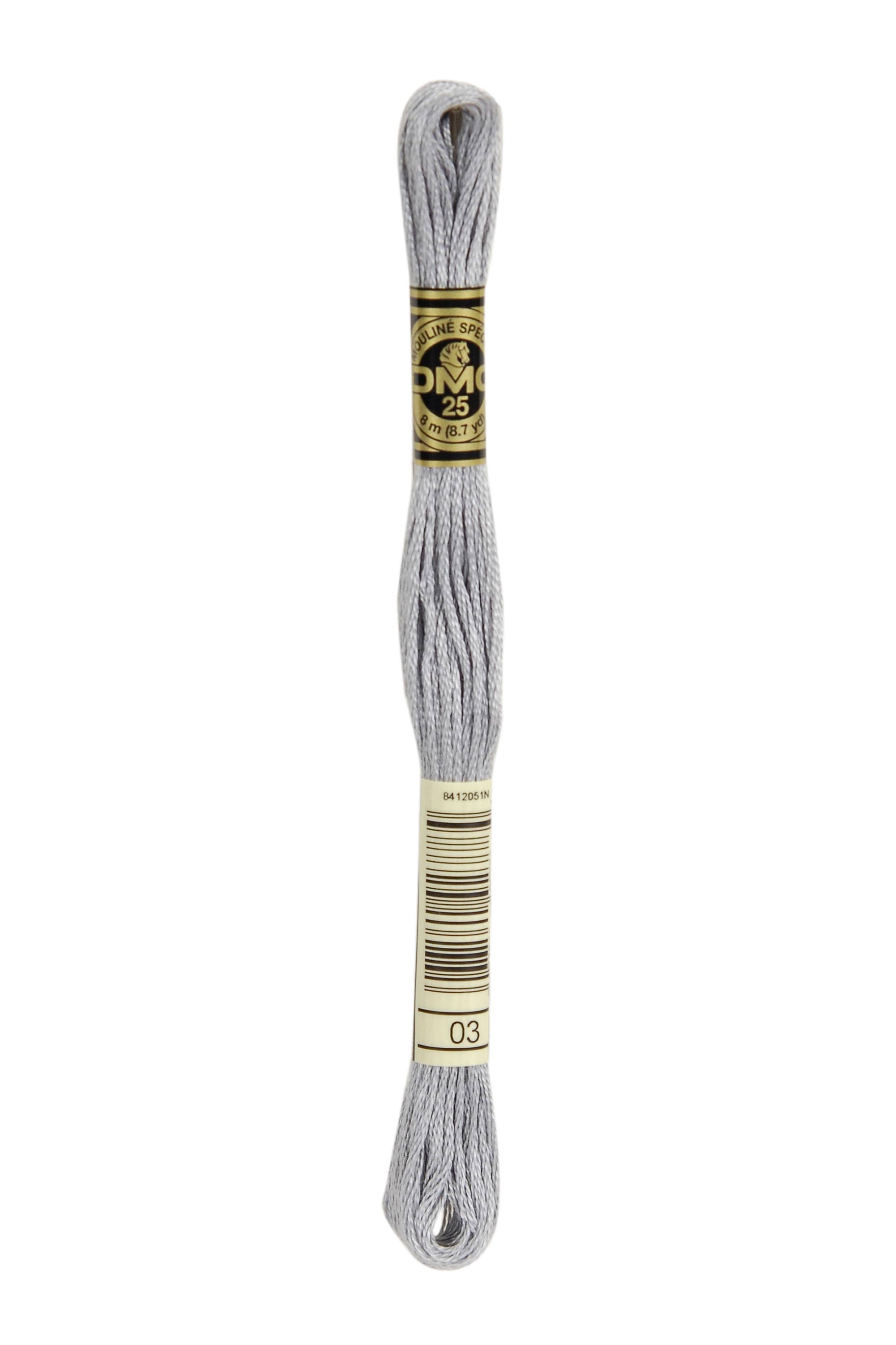 DMC 03 Cotton Embroidery Floss - 6 Stranded Premium Thread for Cross Stitch, Needlework & Hand Embroidery - Perfect for DIY Crafts, Scrapbooking & Home Decor Projects