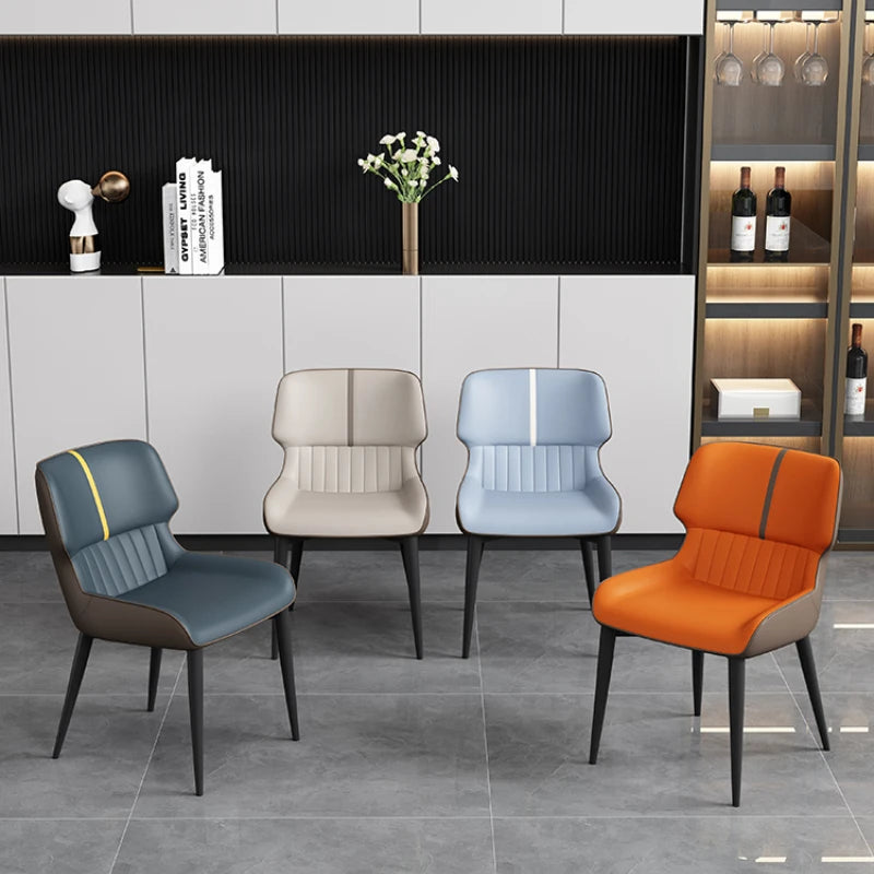 Premium Genuine Leather Dining Chair - Ergonomic Design for Ultimate Comfort - Perfect for Home, Restaurant & Office Use